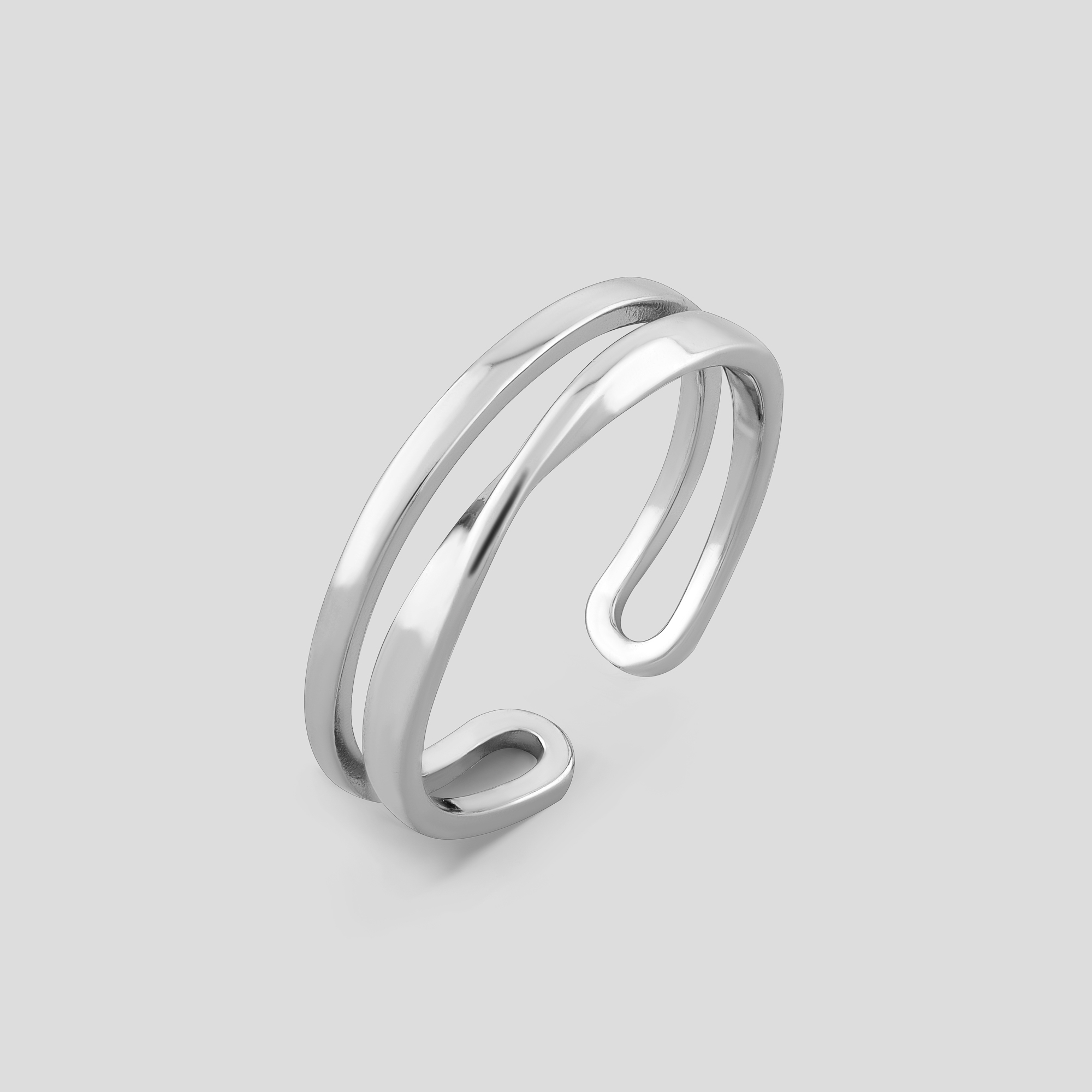 

Серебряное кольцо Minimal ВС-369р/10132-17,0р