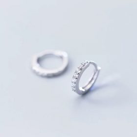 Серебряные серьги с цирконием