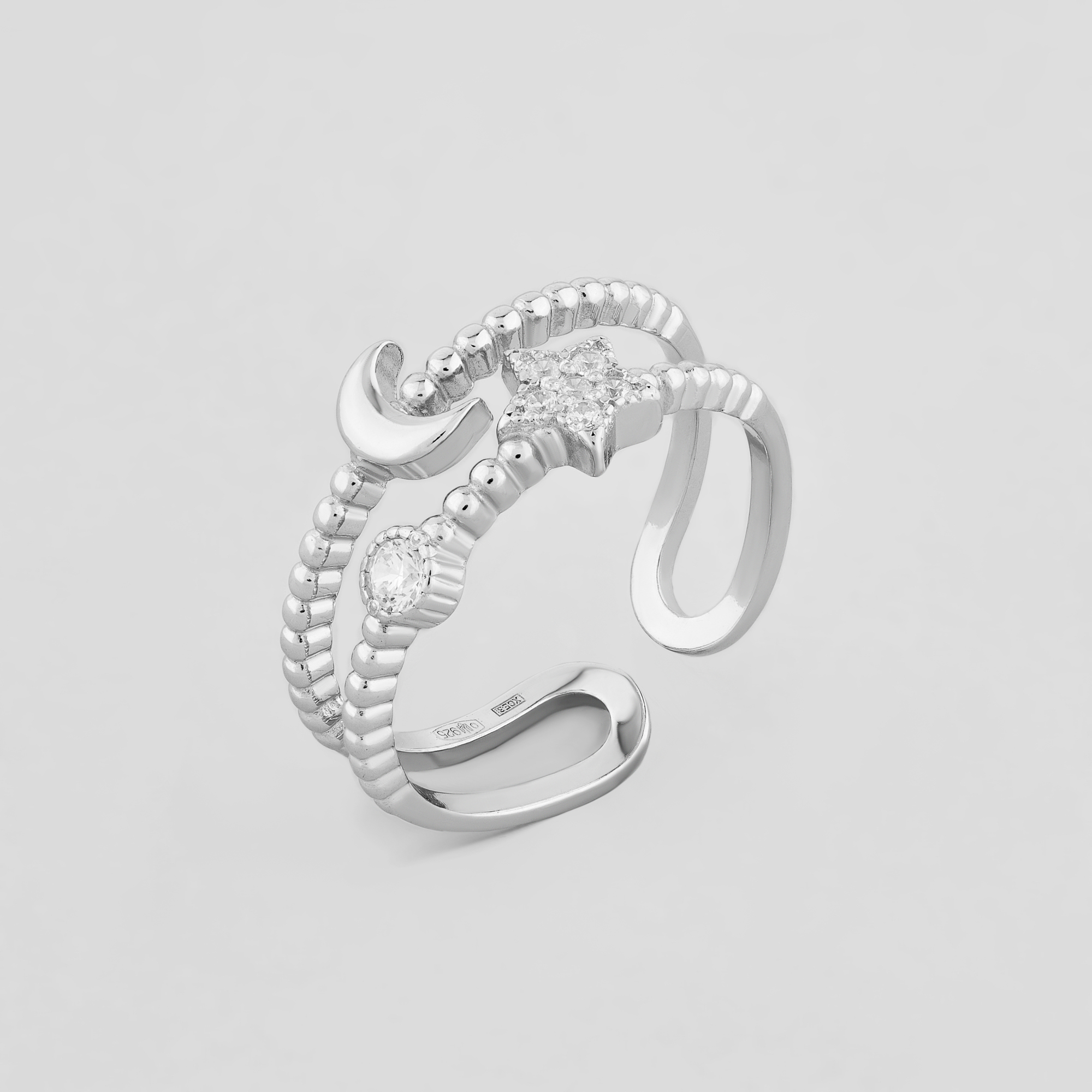 

Серебряное кольцо Minimal ЛК-0319р/ЛК-11089