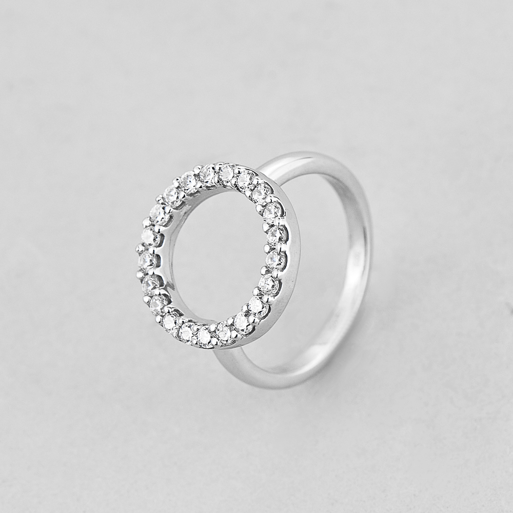 

Серебряное кольцо Minimal 19244р-.0