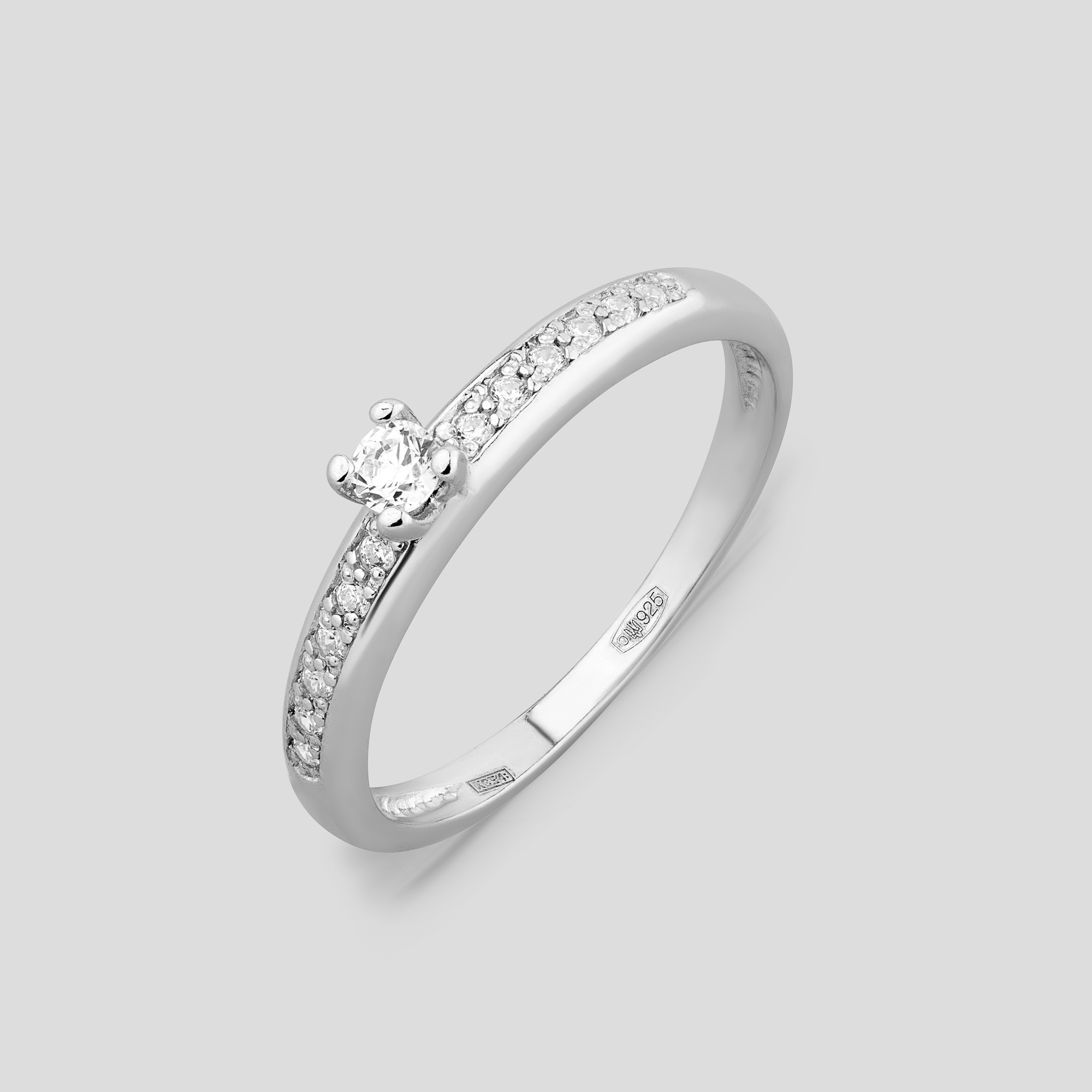 

Серебряное кольцо Minimal 11017р- 17