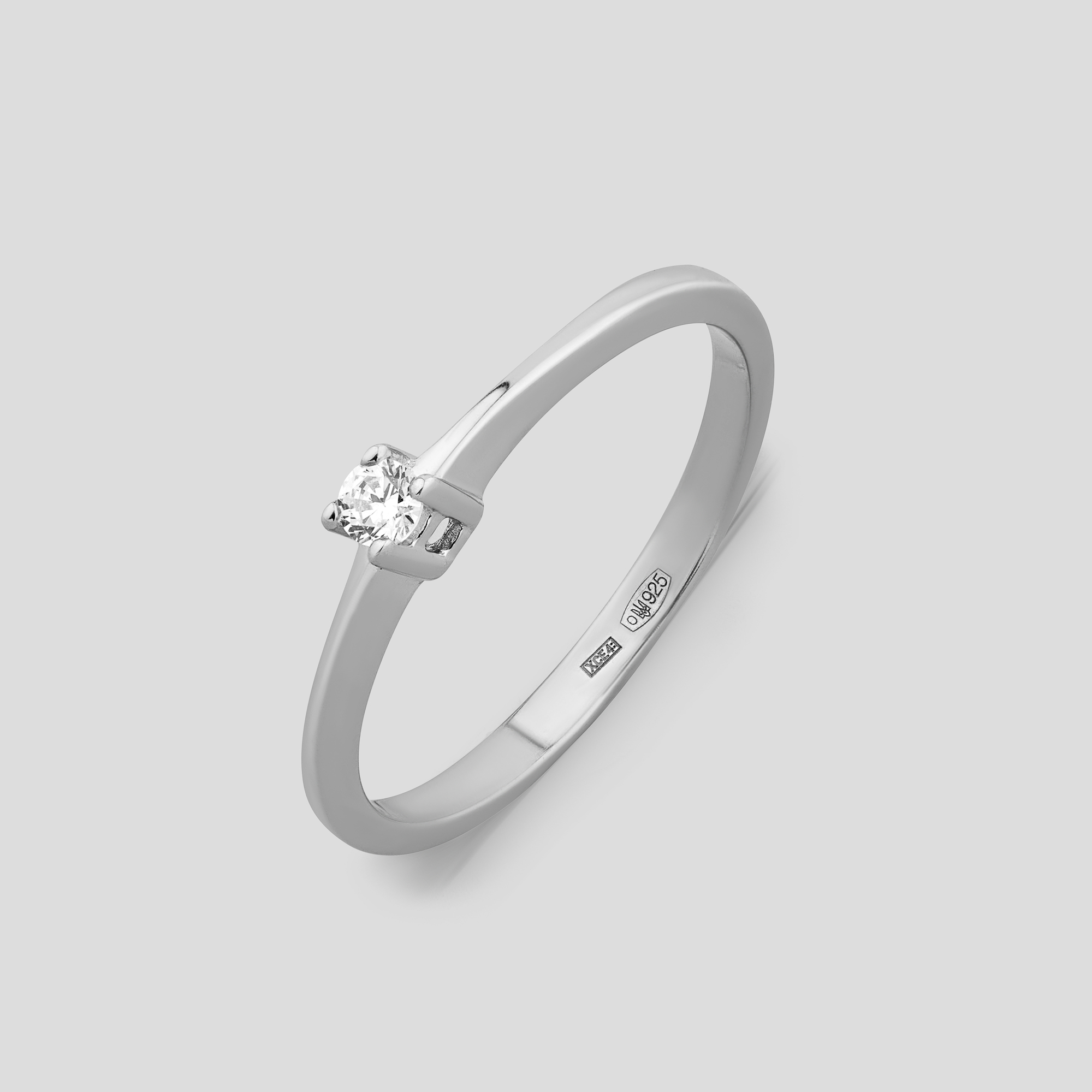 

Серебряное кольцо Minimal 11020р-15.5 15.5