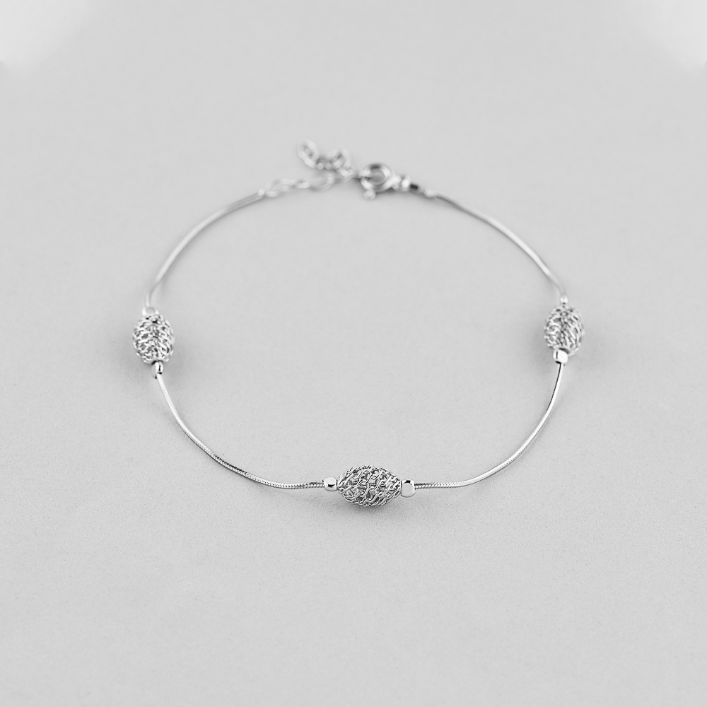 

Серебряный браслет Minimal ФР-182/18,5