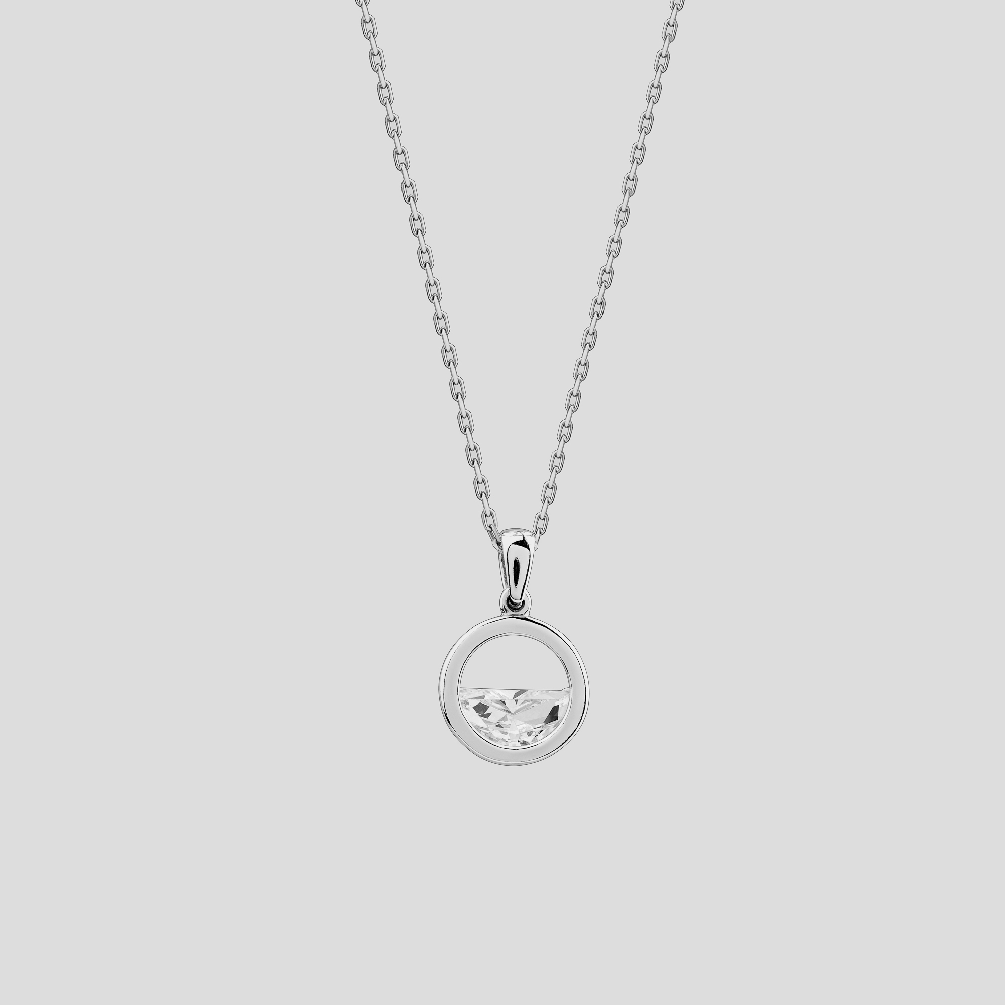 

Серебряная подвеска Minimal 31126р-white