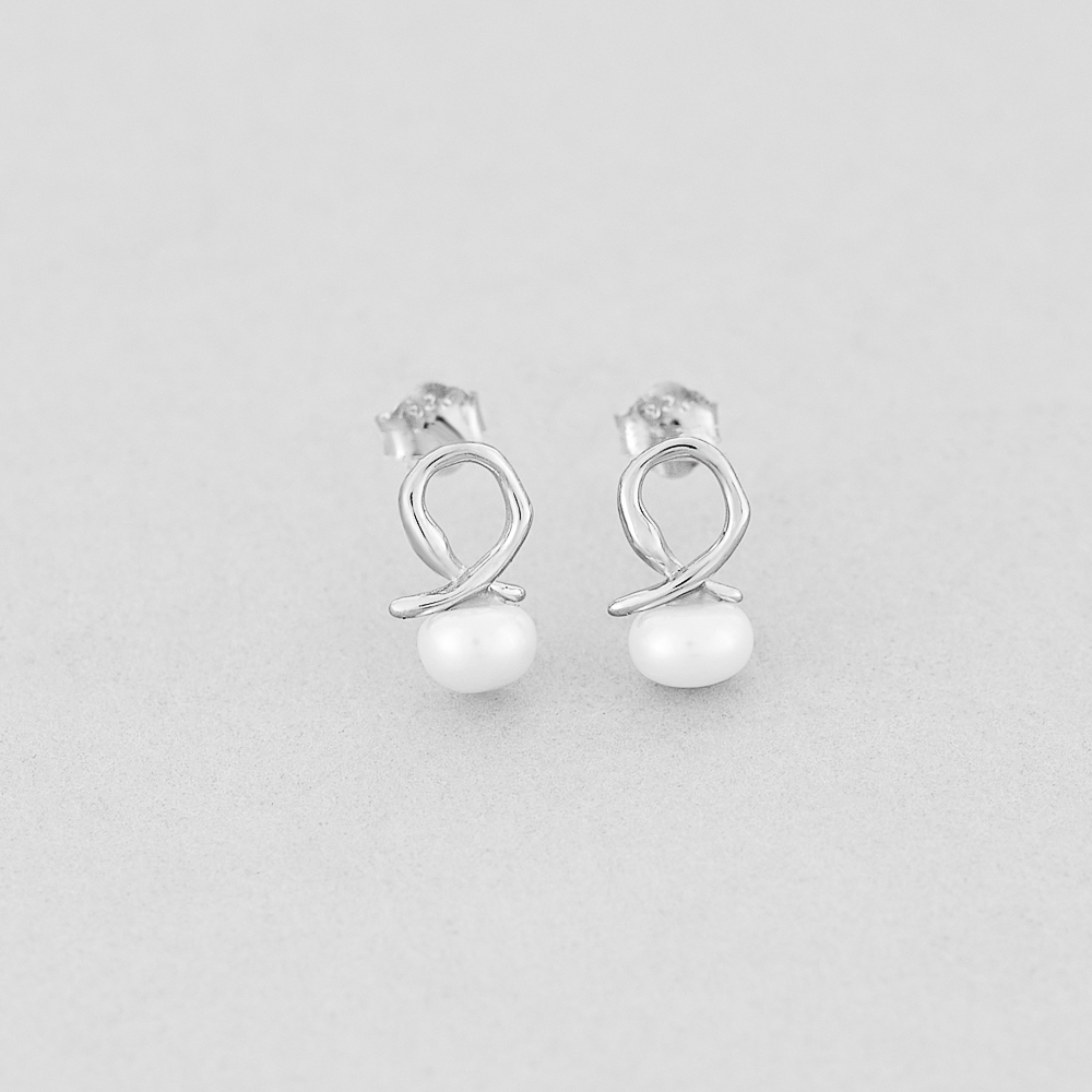 

Серебряные серьги Minimal 520844б