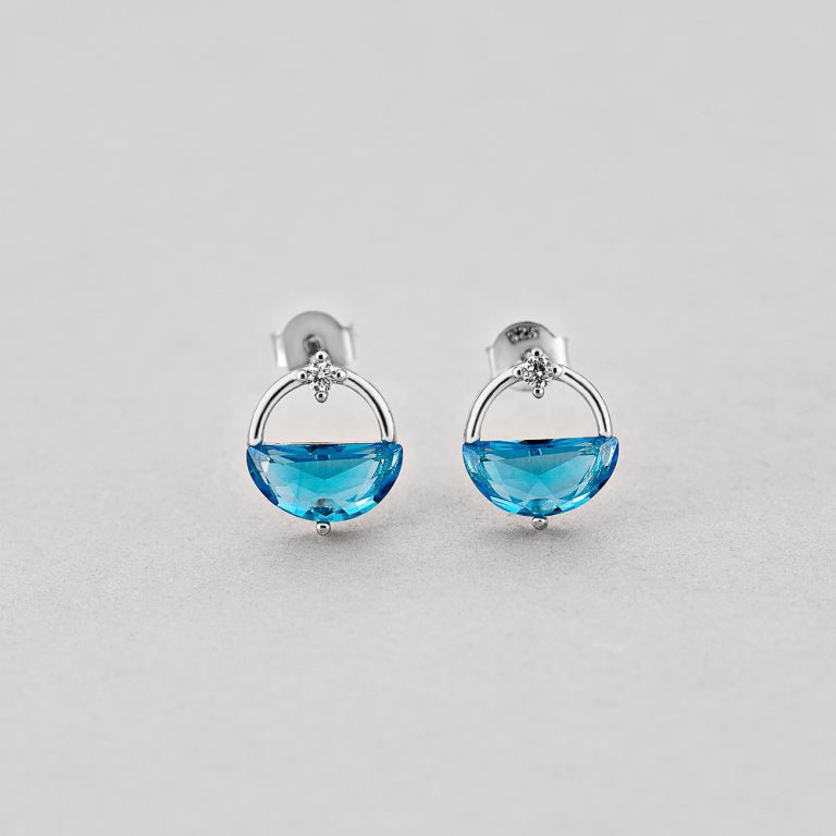 Сережки Блакитний Витончений Горизонт