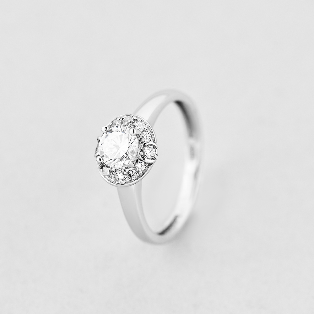 

Серебряное кольцо Minimal 11037р- 16