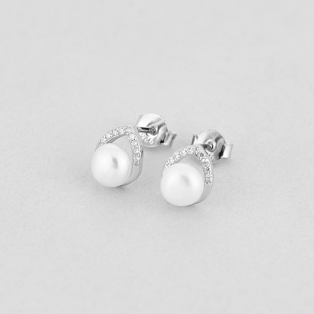 

Серебряные серьги Minimal 520838б