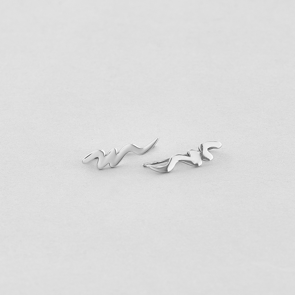 

Серебряные серьги Minimal 4863