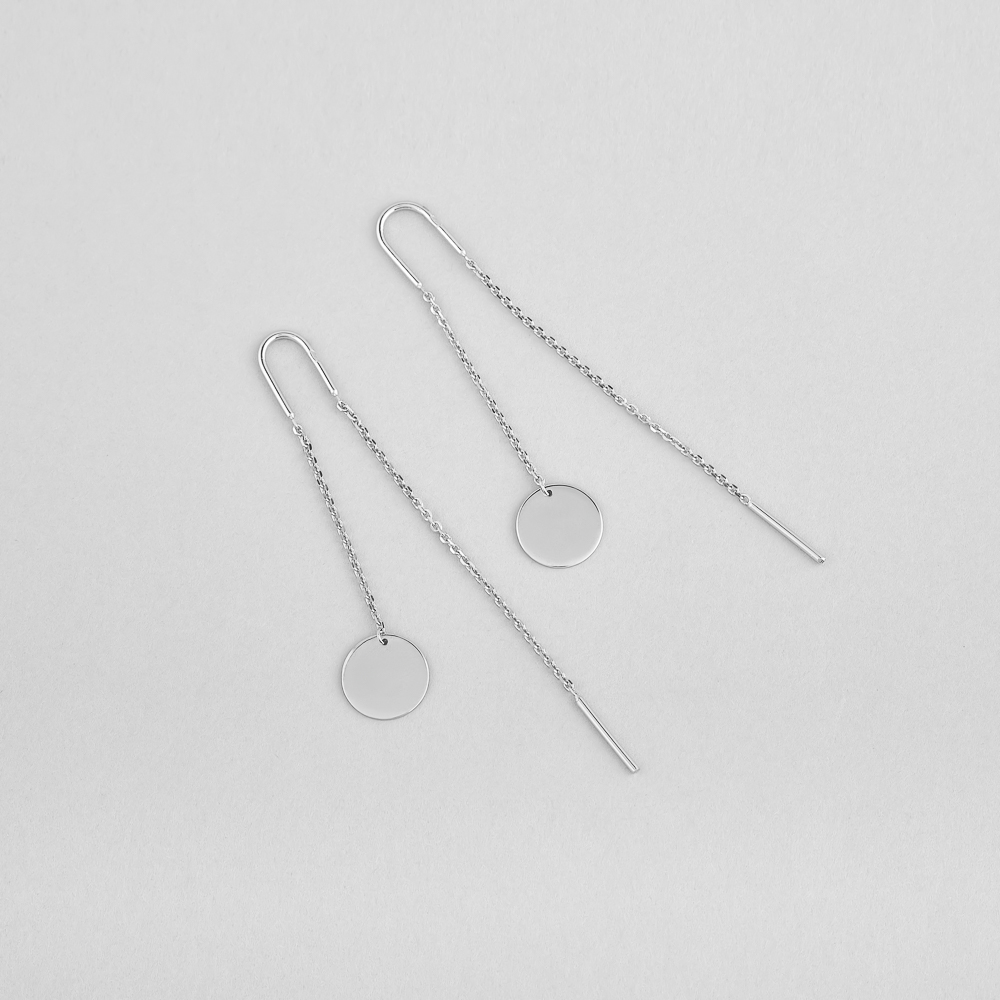 

Серебряные серьги Minimal 261716