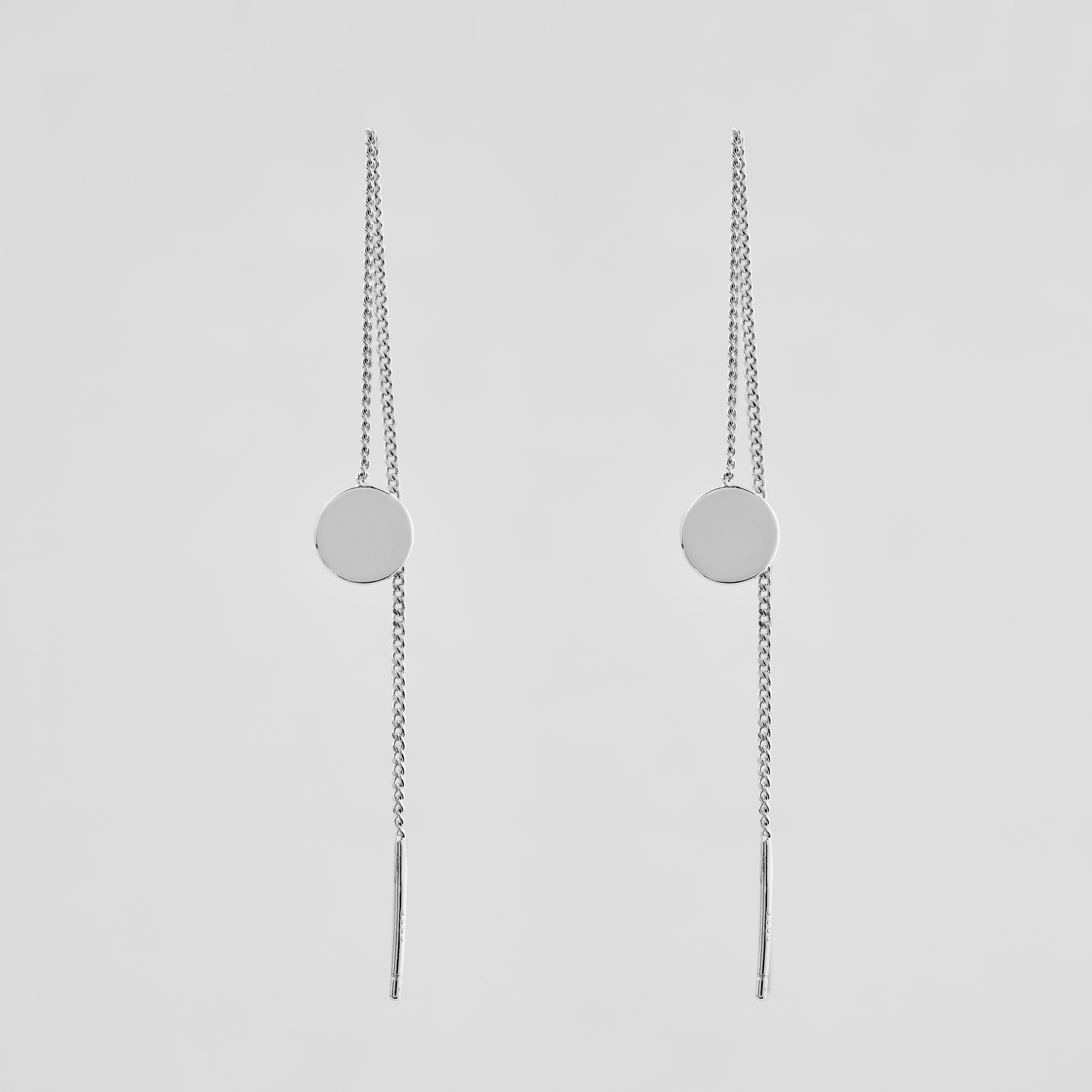 

Серебряные серьги Minimal 520853