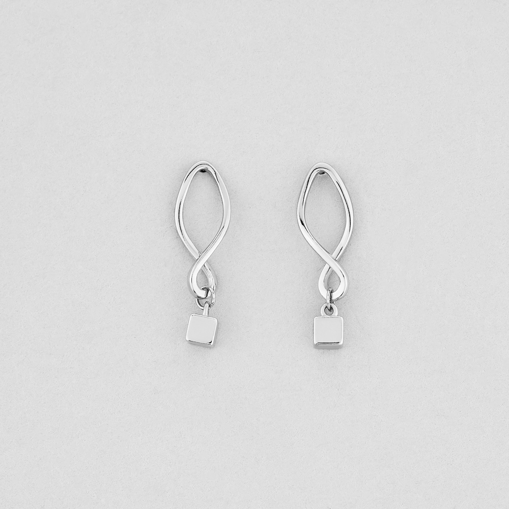 

Серебряные серьги Minimal 20293