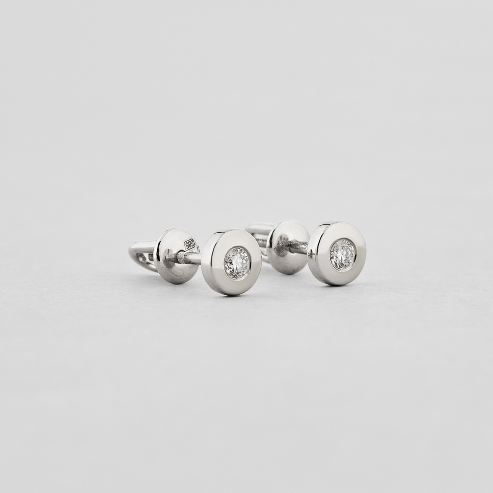 

Золотые серьги Minimal с605б-бр-б