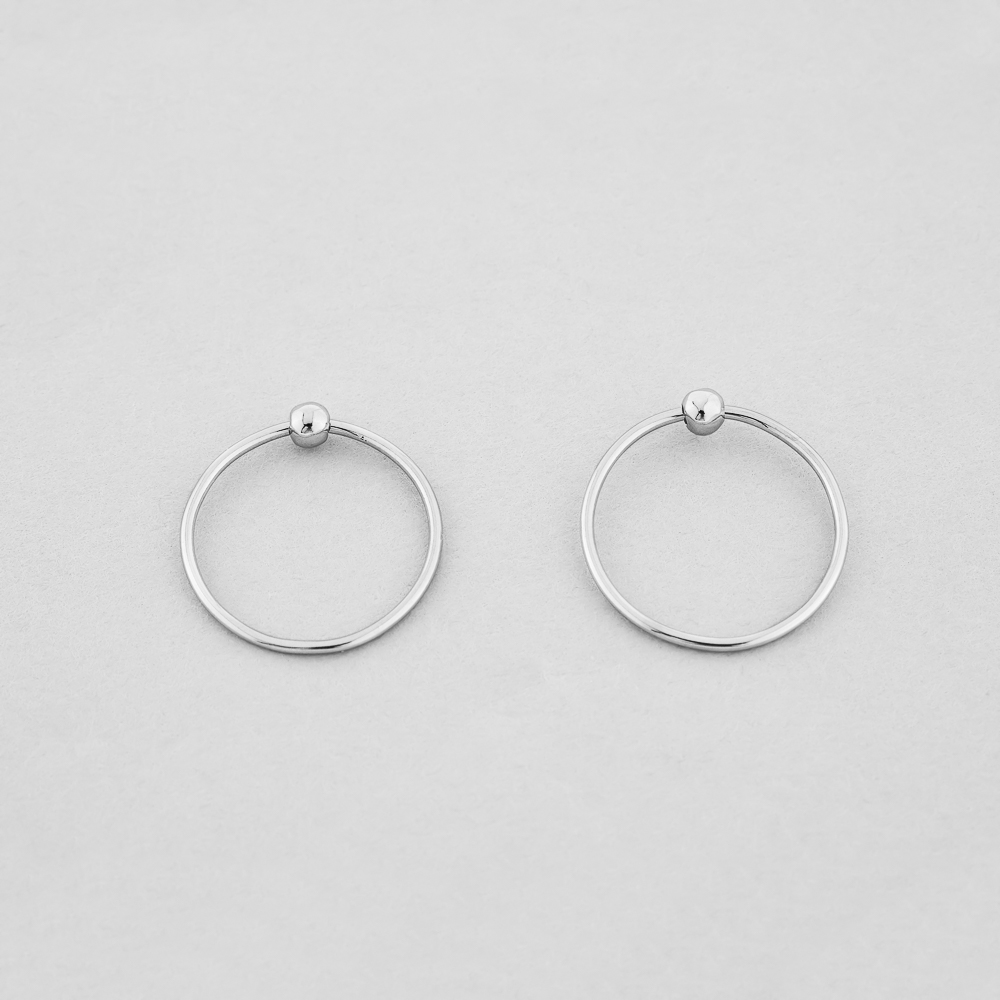 

Серебряные серьги Minimal ВС-156р