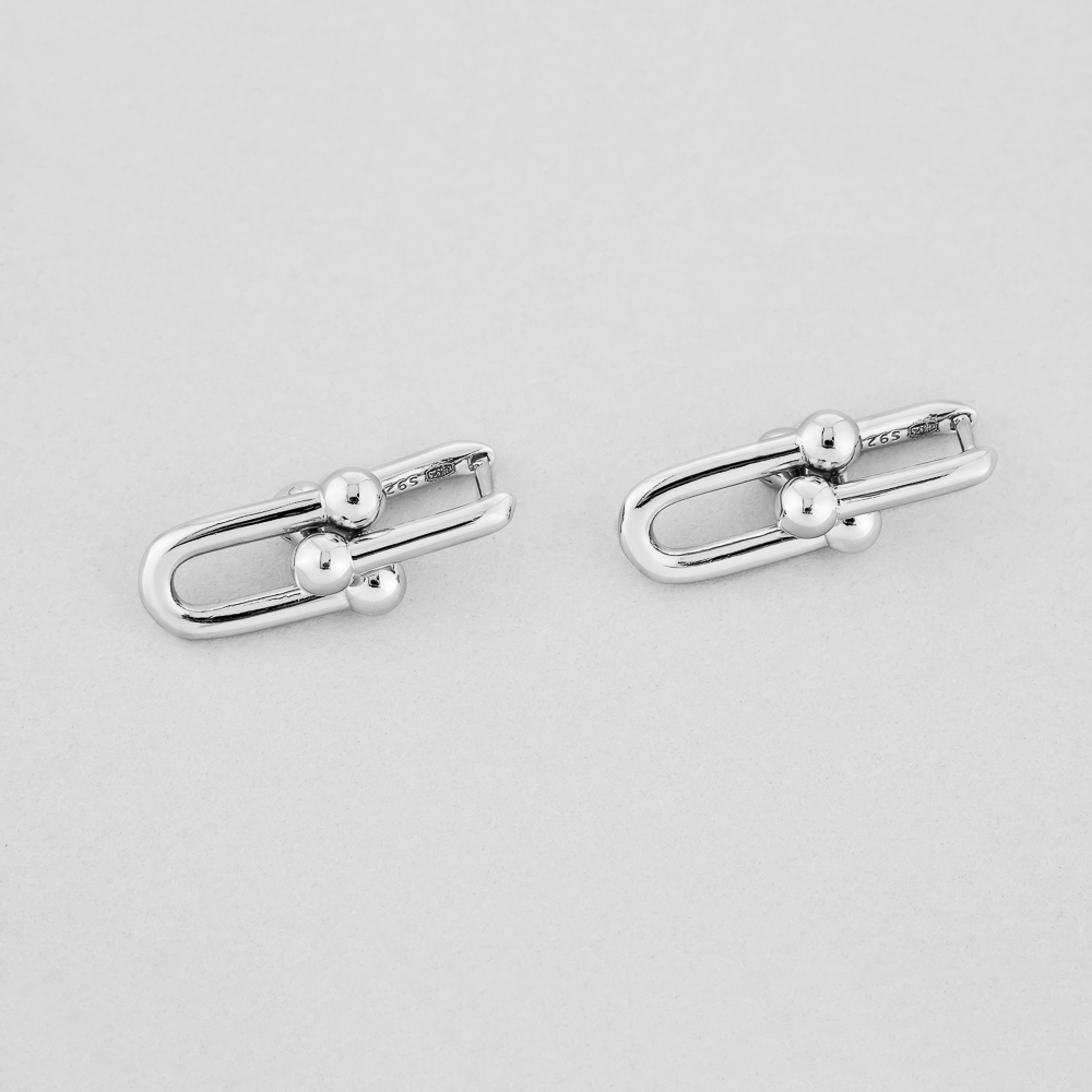 

Серебряные серьги Minimal 520901