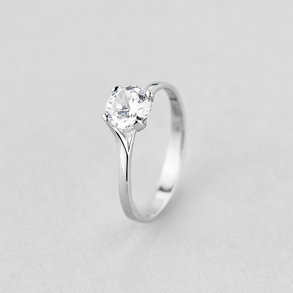 

Серебряное кольцо Minimal 10101\1- 17