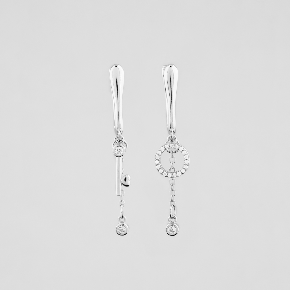 

Серебряные серьги Minimal 9520362б