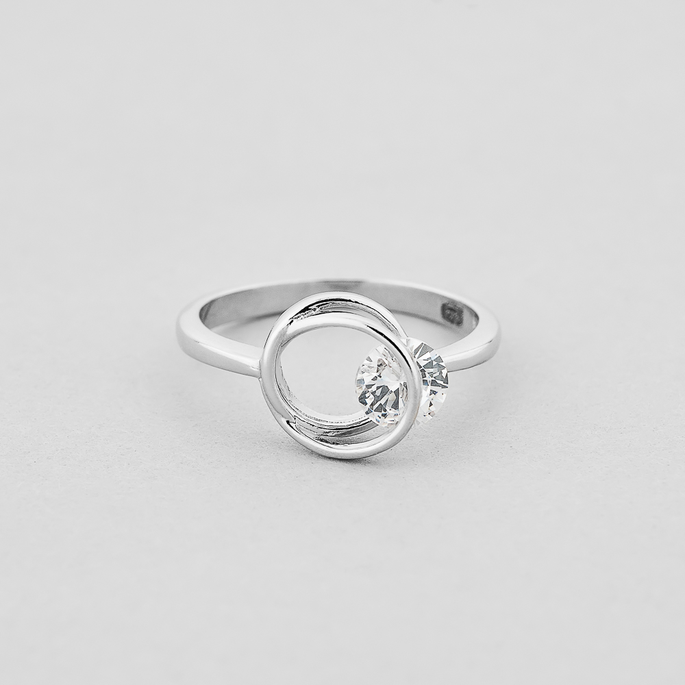 

Серебряное кольцо Minimal 9510334б- 18
