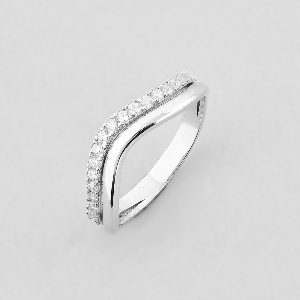 

Серебряное кольцо Minimal 411/р- 18