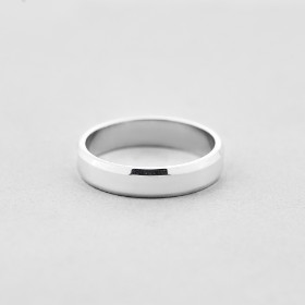 Мужское серебряное обручальное кольцо