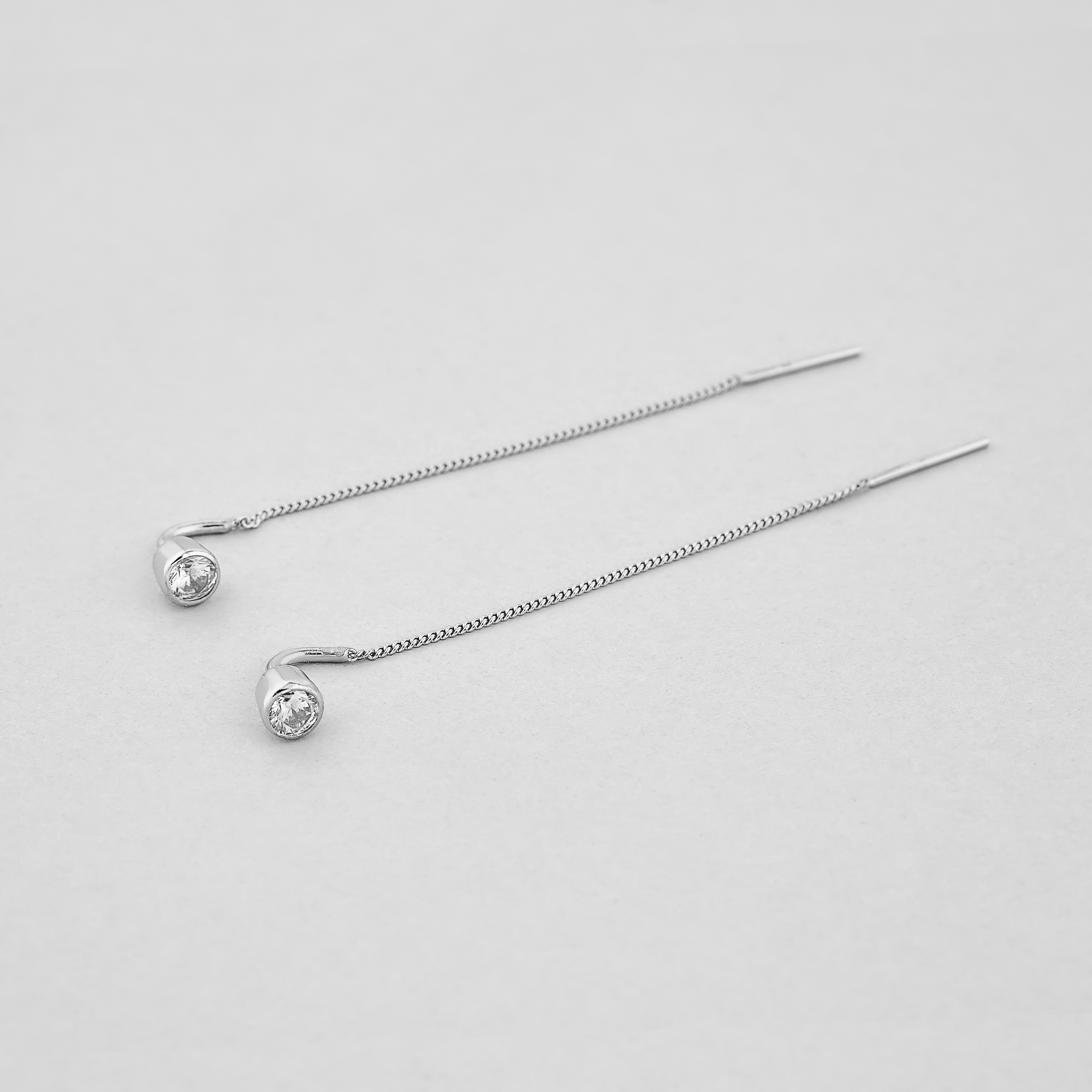 

Серебряные серьги Minimal 1164