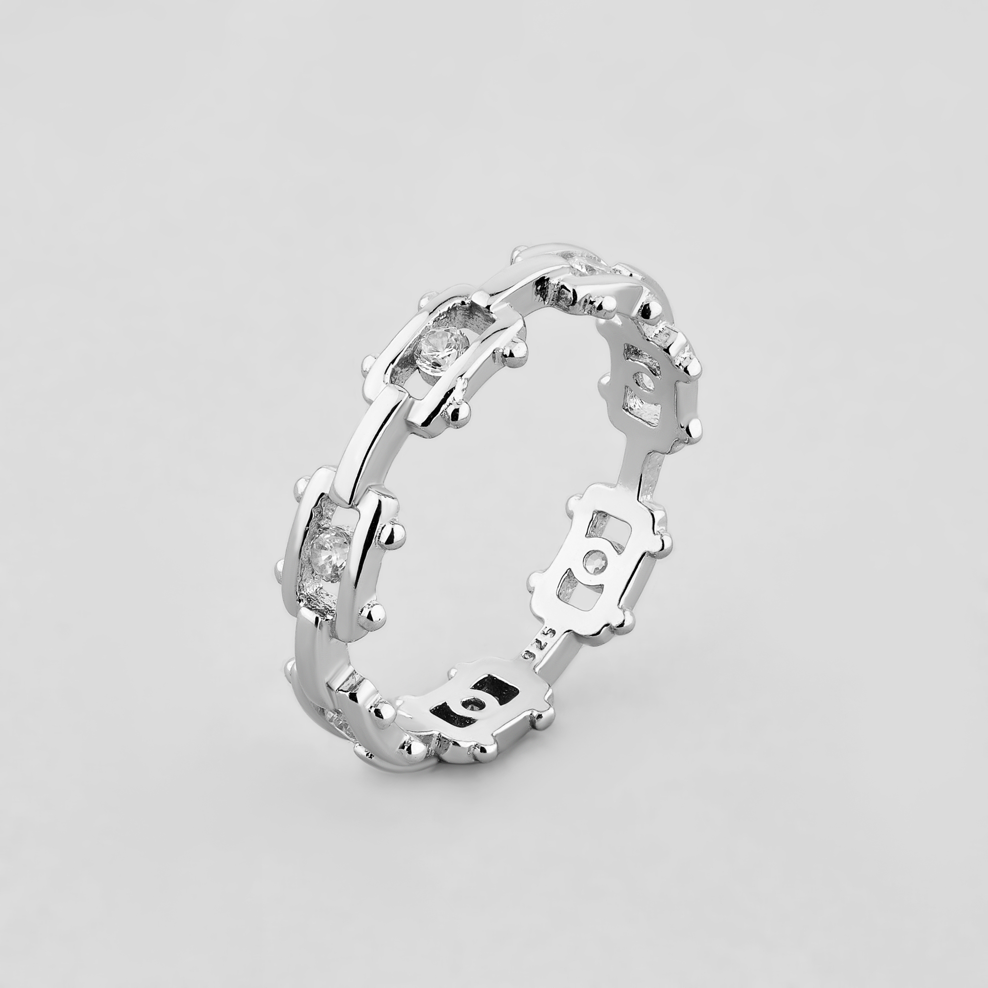 

Серебряное кольцо Minimal 510424б- 16