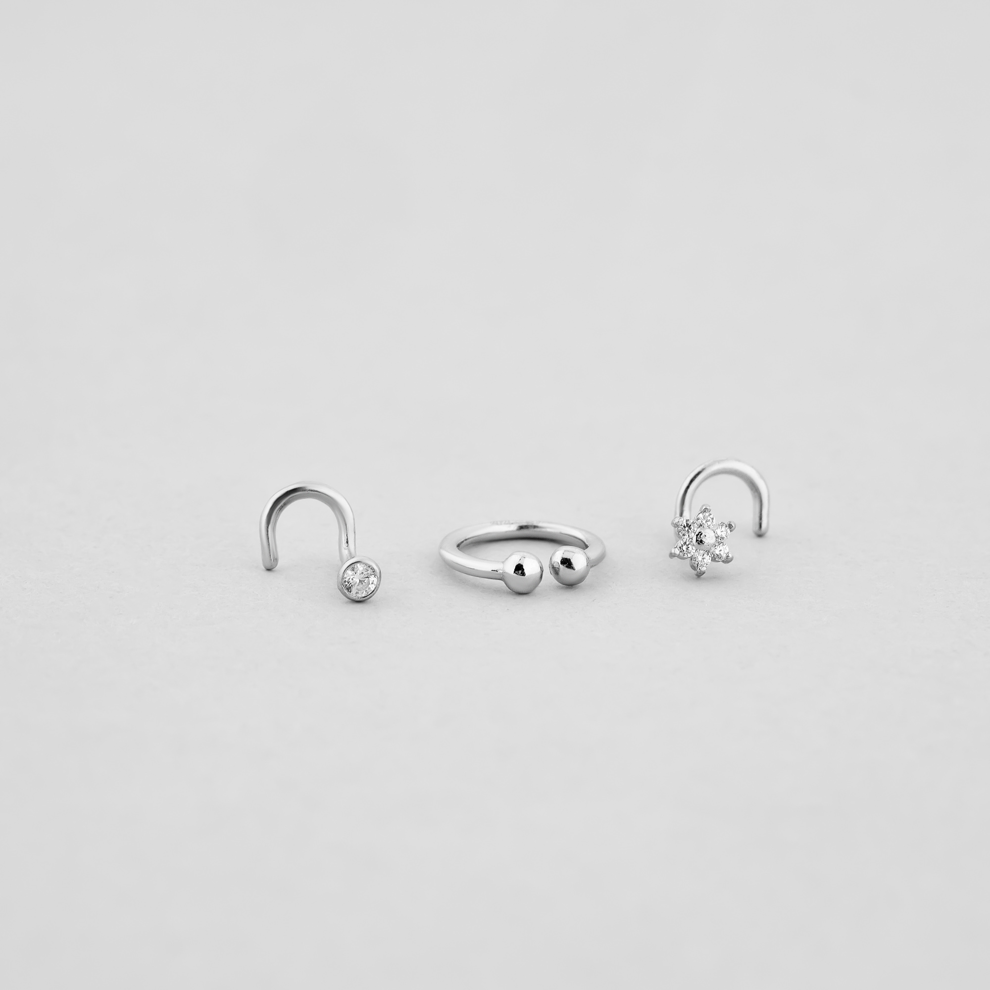

Серебряные серьги Minimal 70126/7028/7029