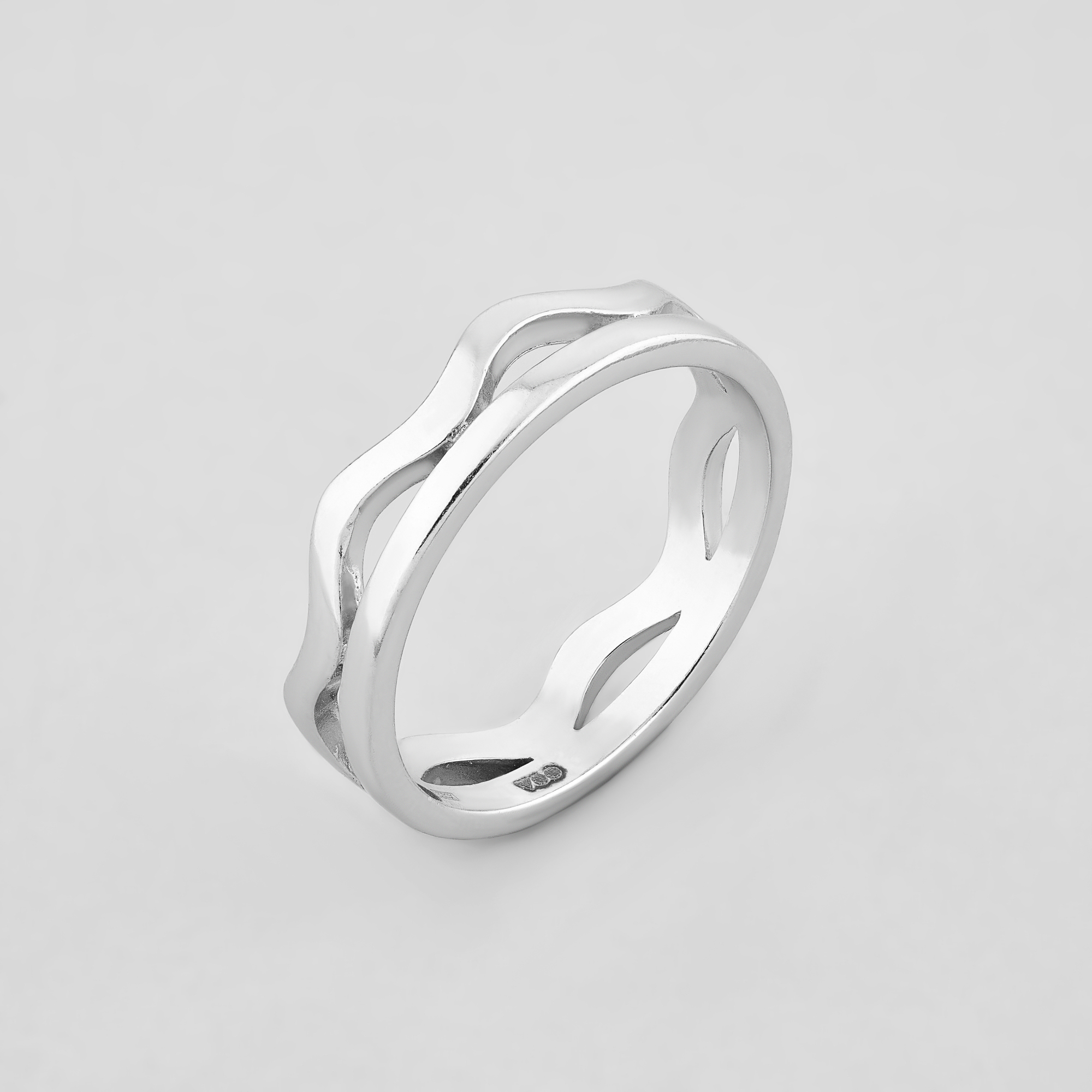 

Серебряное кольцо Minimal 10402- 17