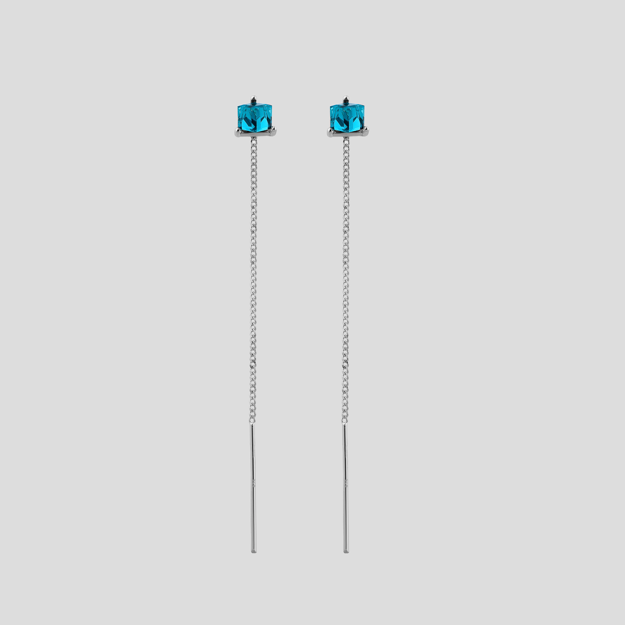 

Серебряные серьги Minimal 521082г
