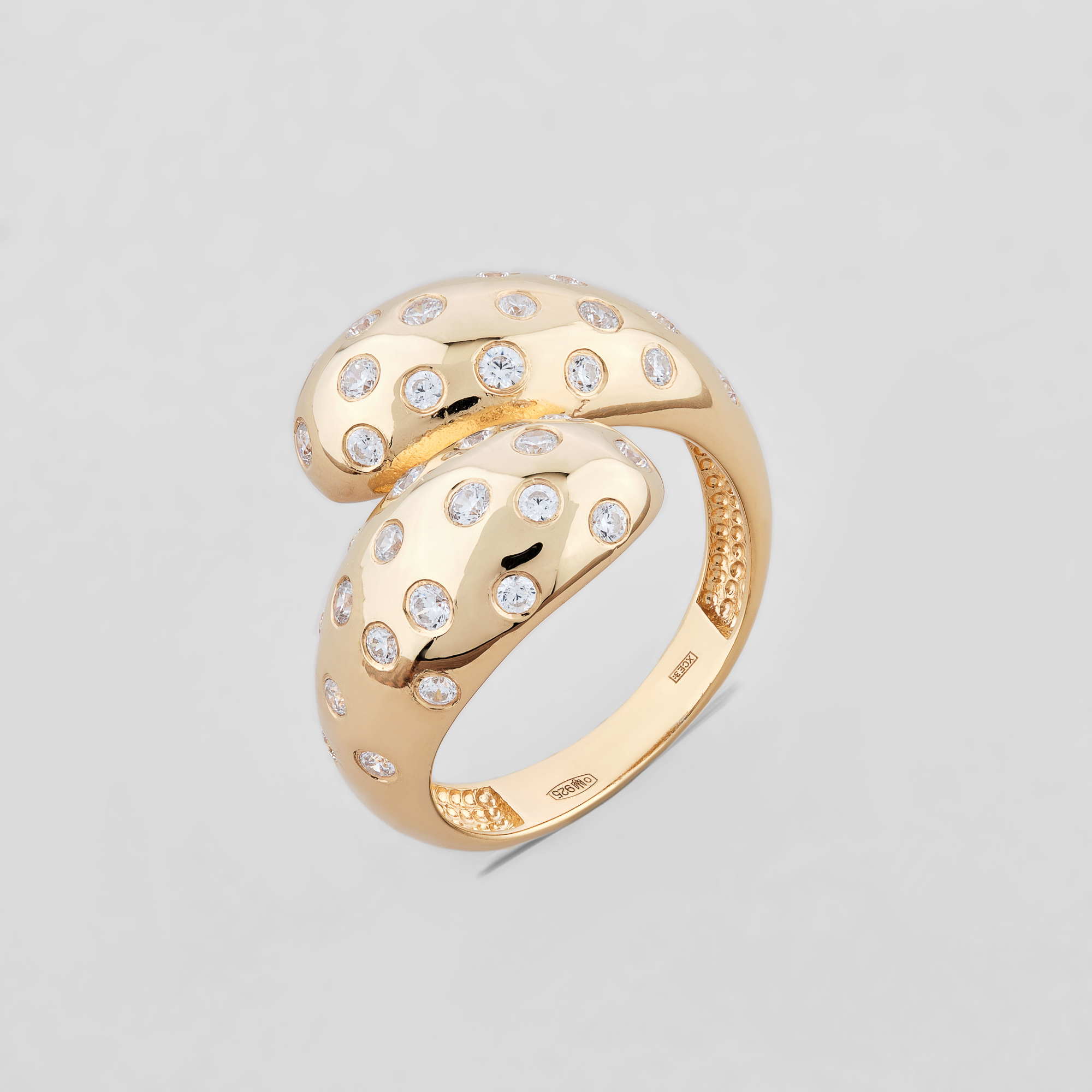 

Серебряные кольца с позолотой Minimal 1924п