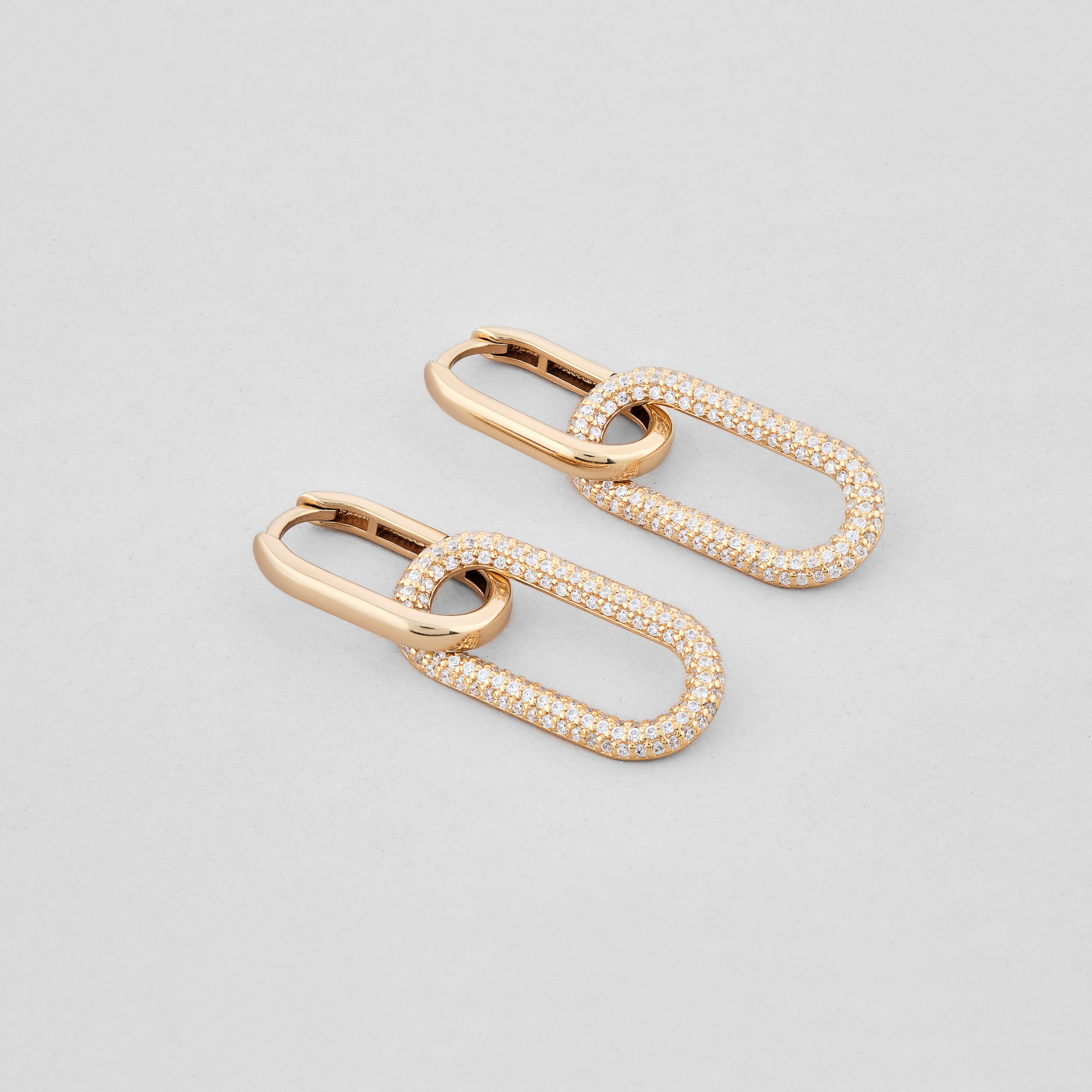 

Серебряные серьги с позолотой Minimal 21185п