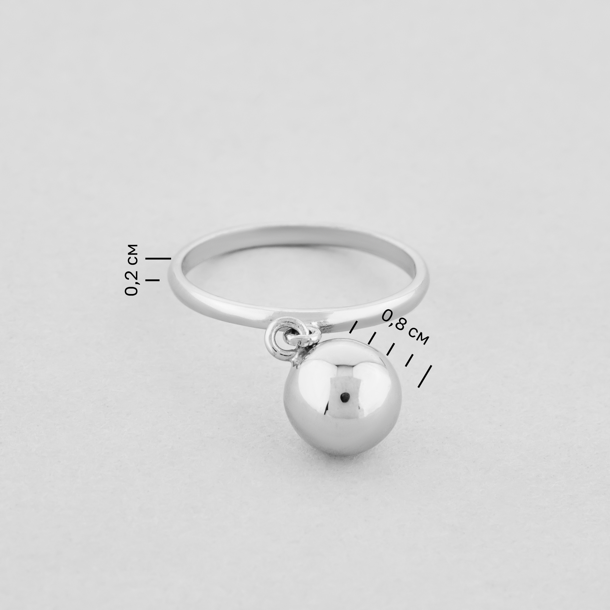 

Серебряное кольцо Minimal 1909/1- 16