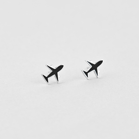 Срібні сережки літачки
