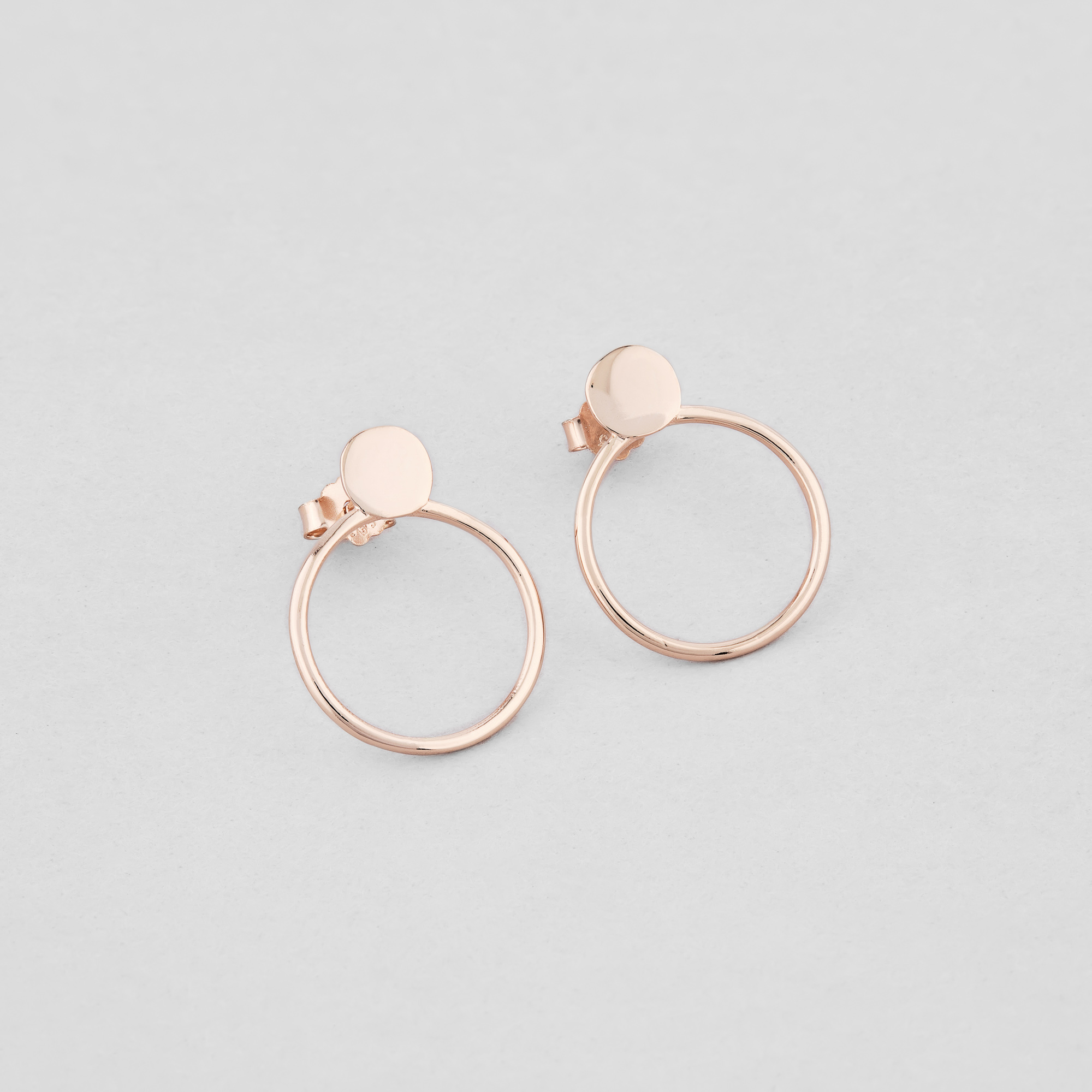 

Серебряные серьги с позолотой Minimal 447/п