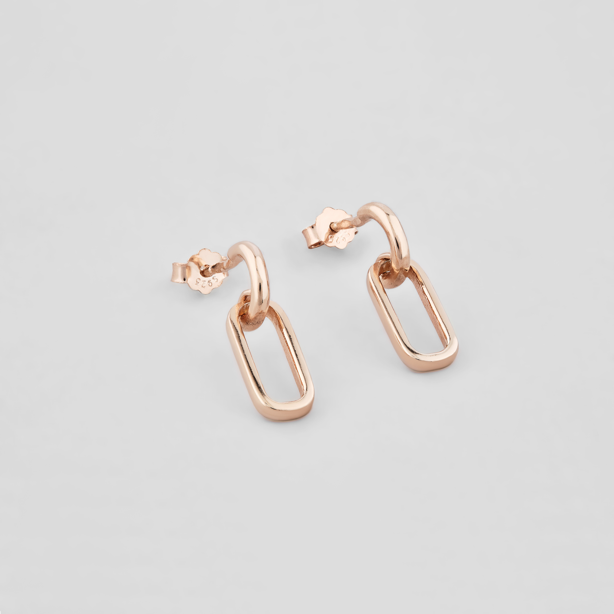 

Серебряные серьги с позолотой Minimal 485/п