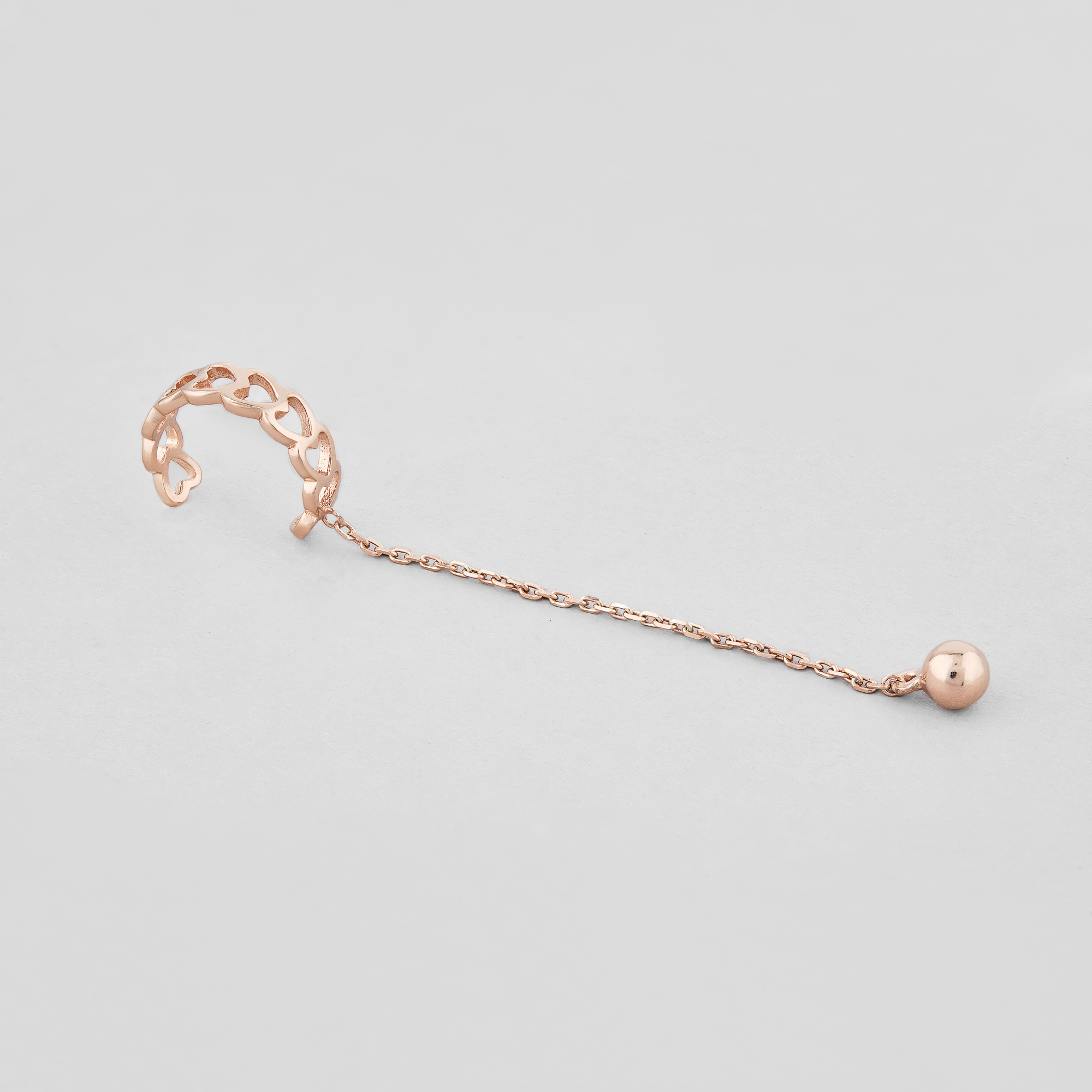 

Серебряные серьги с позолотой Minimal 525/п