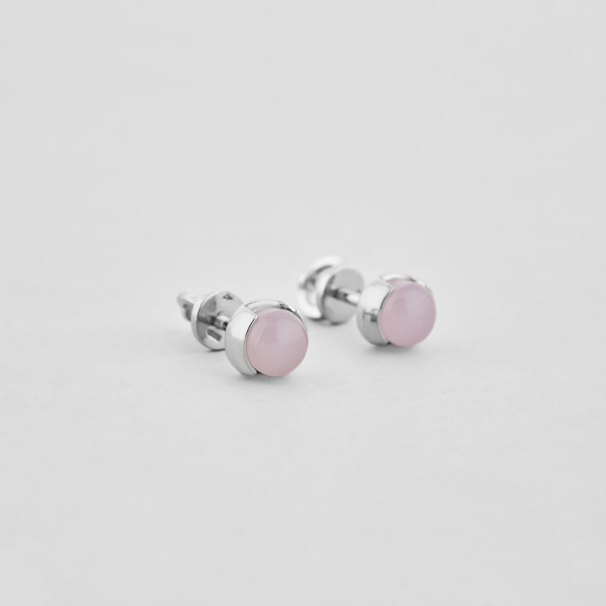 

Серебряные серьги Minimal 765-рожеві