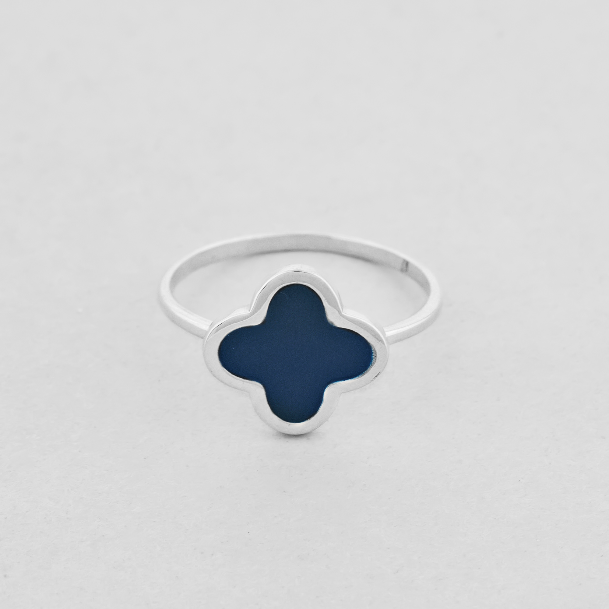 

Серебряное кольцо Minimal 1846-blue- 16
