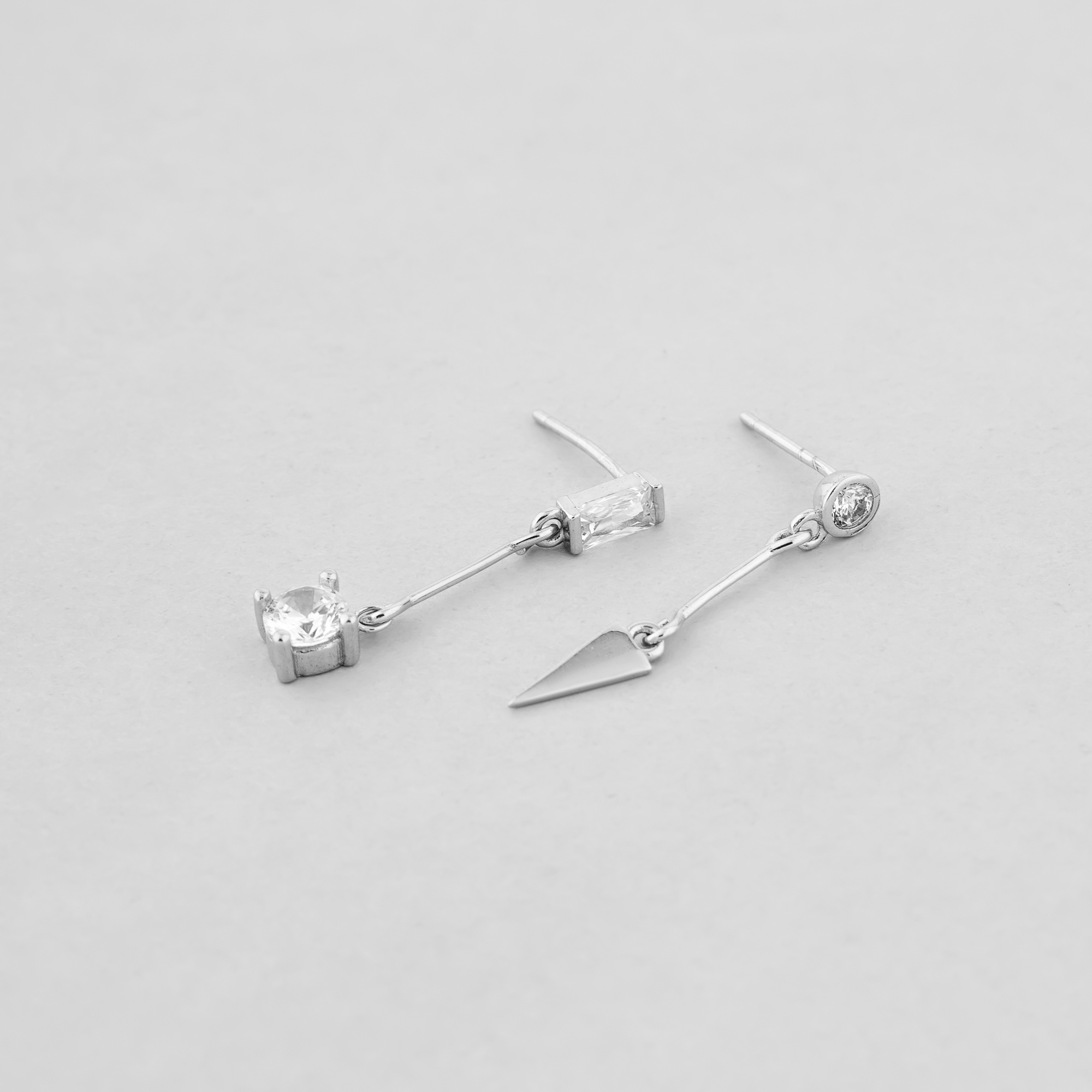 

Серебряные серьги Minimal 521014б