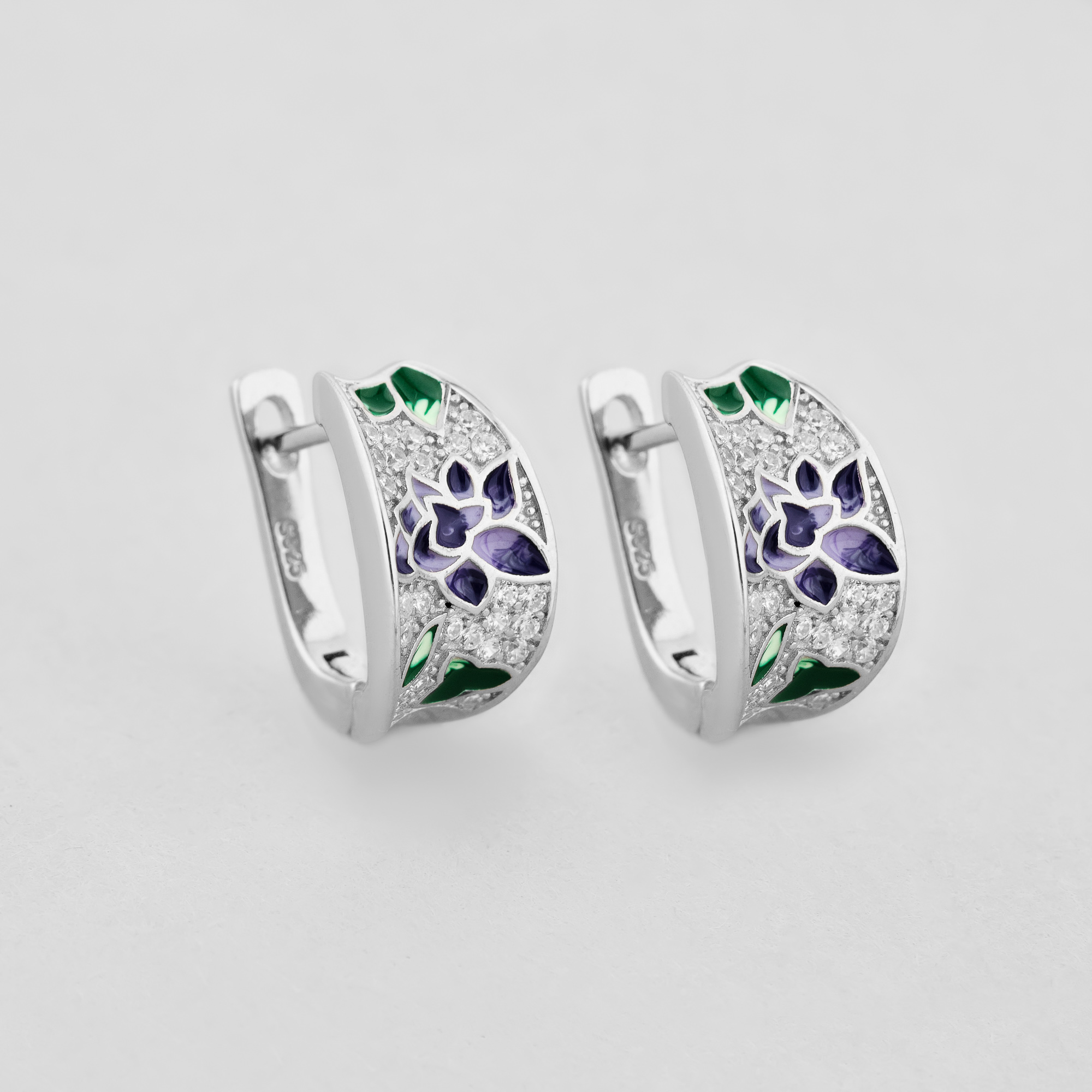 

Серебряные серьги Minimal 92-0026б