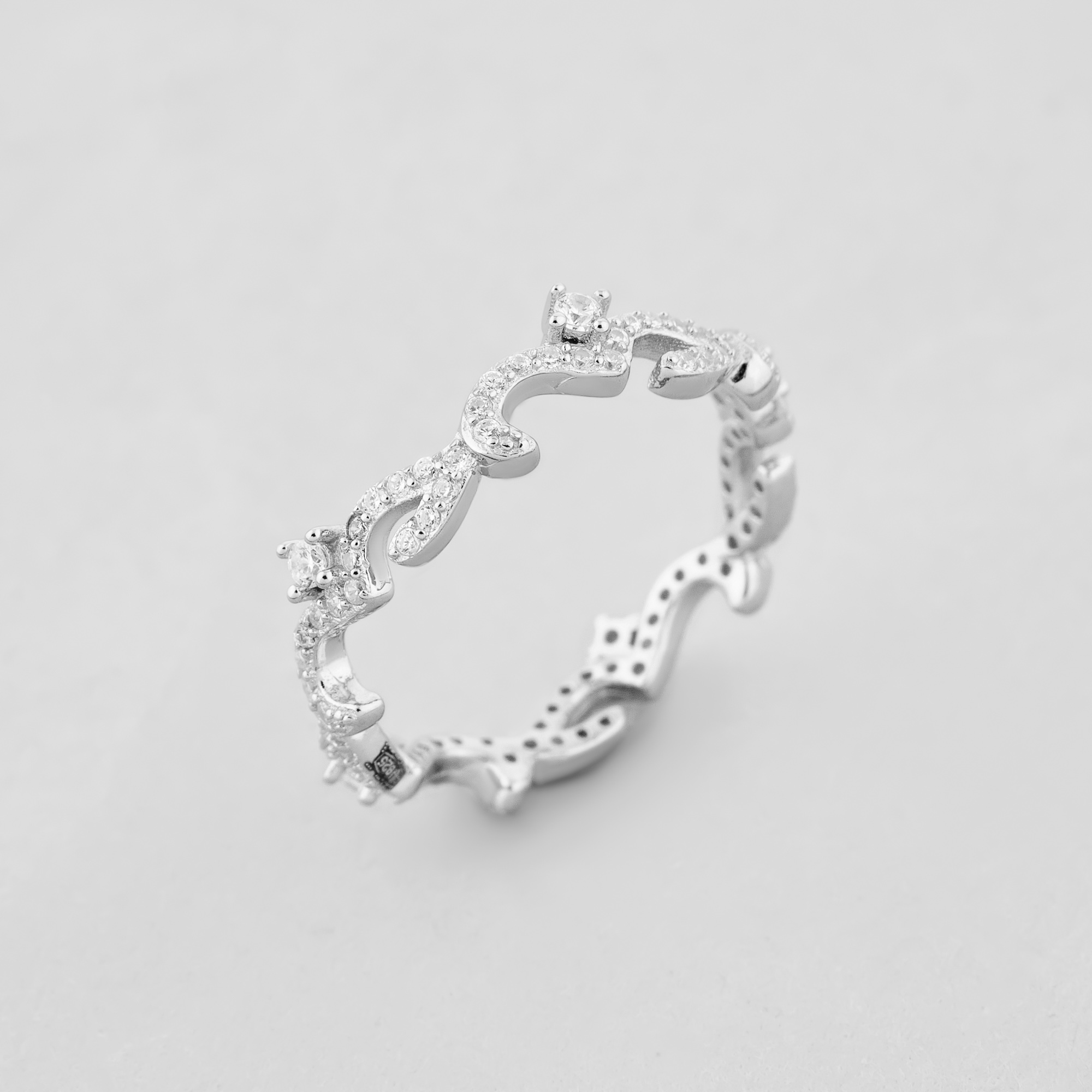 

Серебряное кольцо Minimal 9510434б- 16