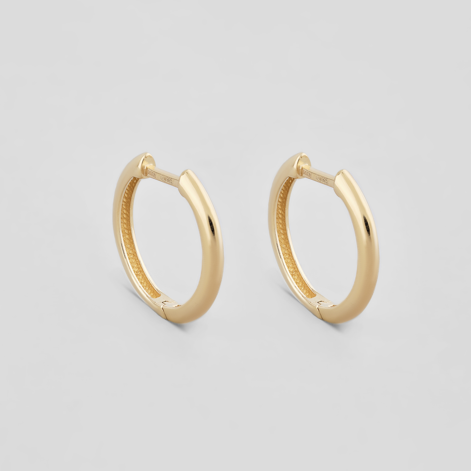 

Серебряные серьги с позолотой Minimal 20451п
