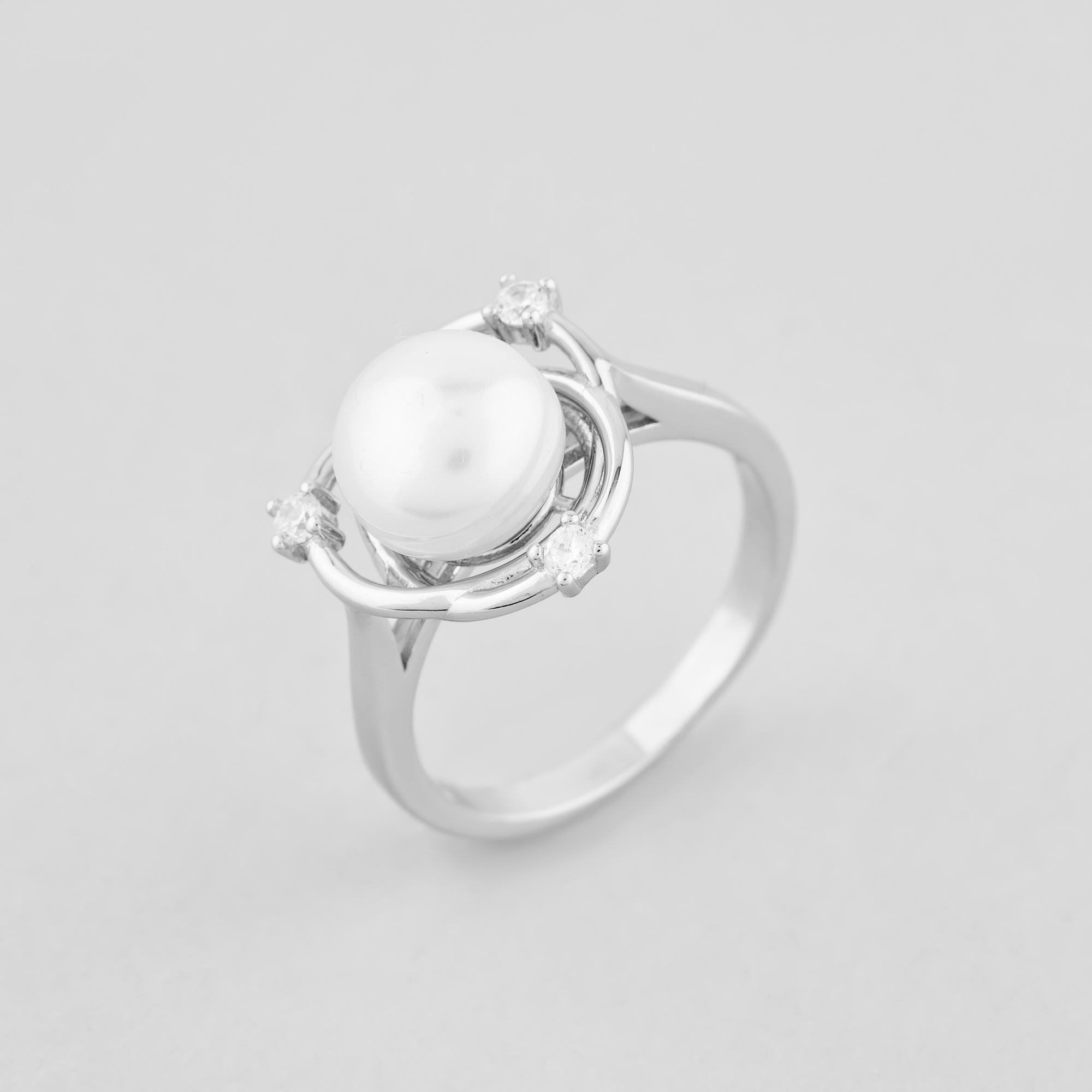 

Серебряное кольцо Minimal 9510378б- 16