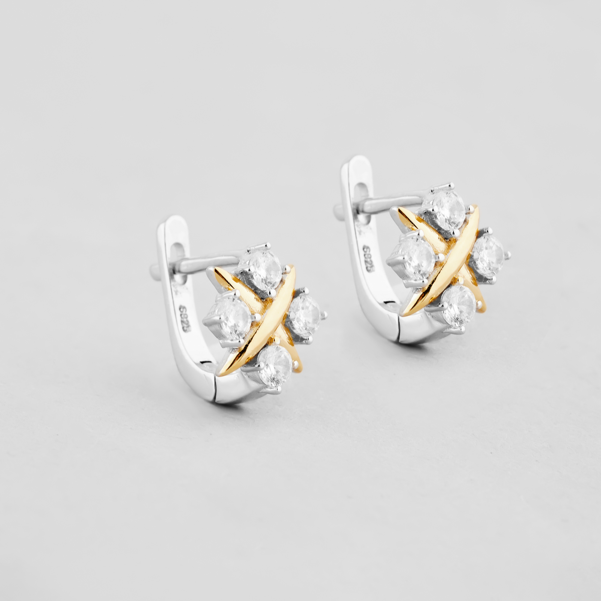 

Серебряные серьги Minimal 9520373б