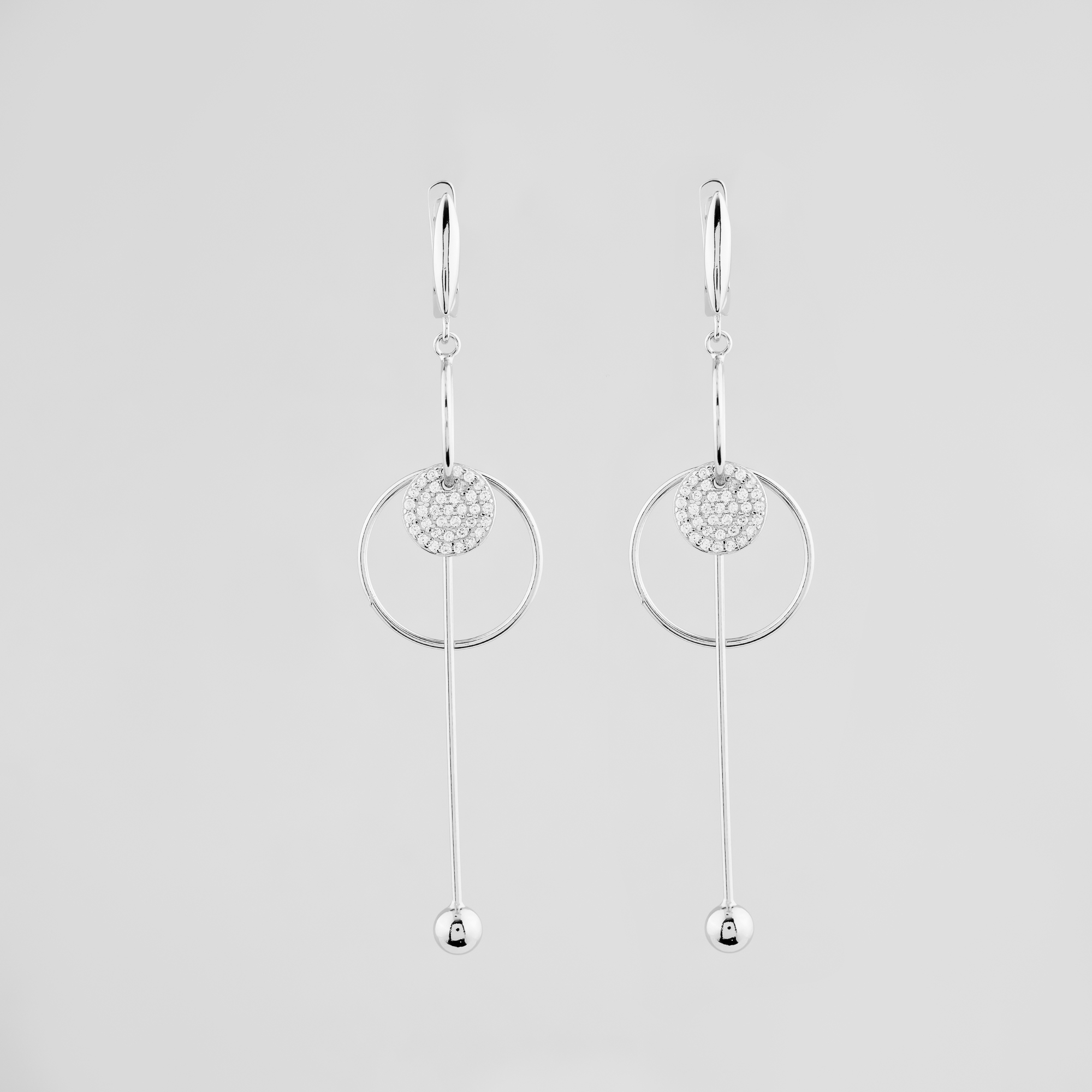 

Серебряные серьги Minimal 520476б