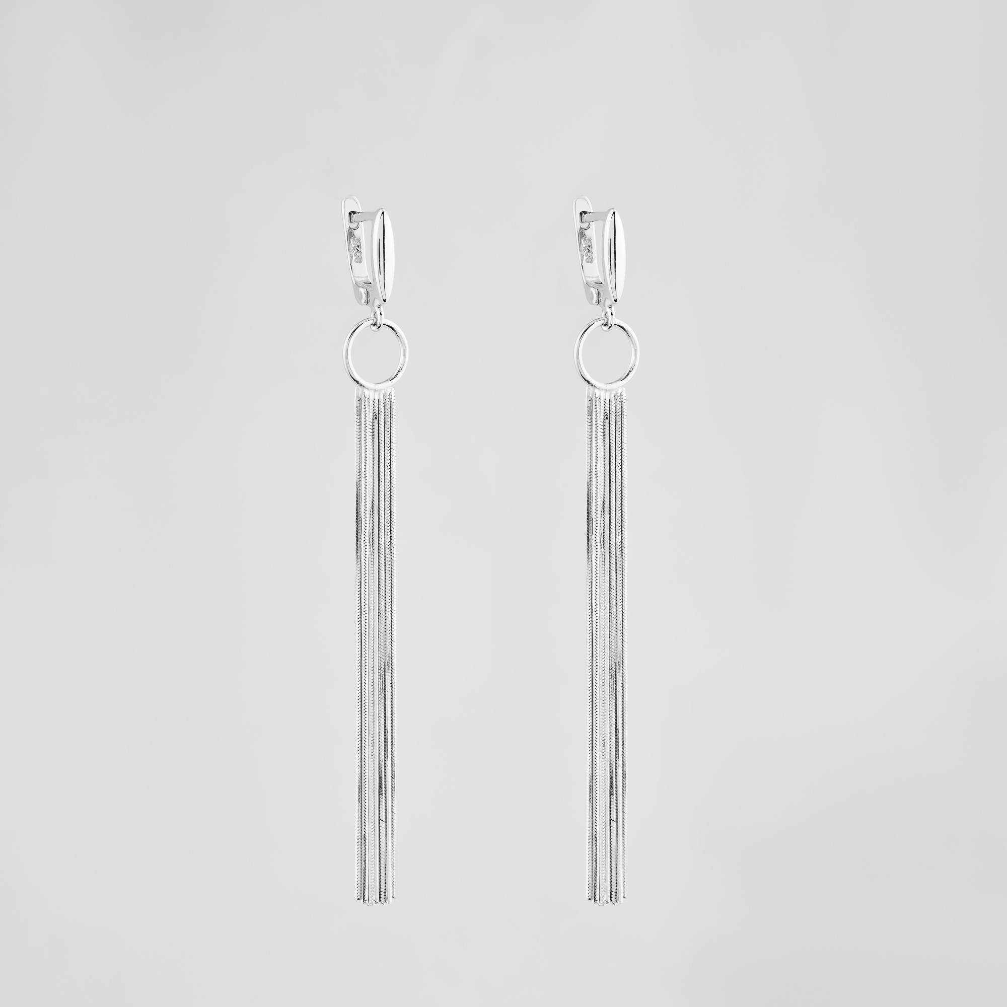 

Серебряные серьги Minimal 520271