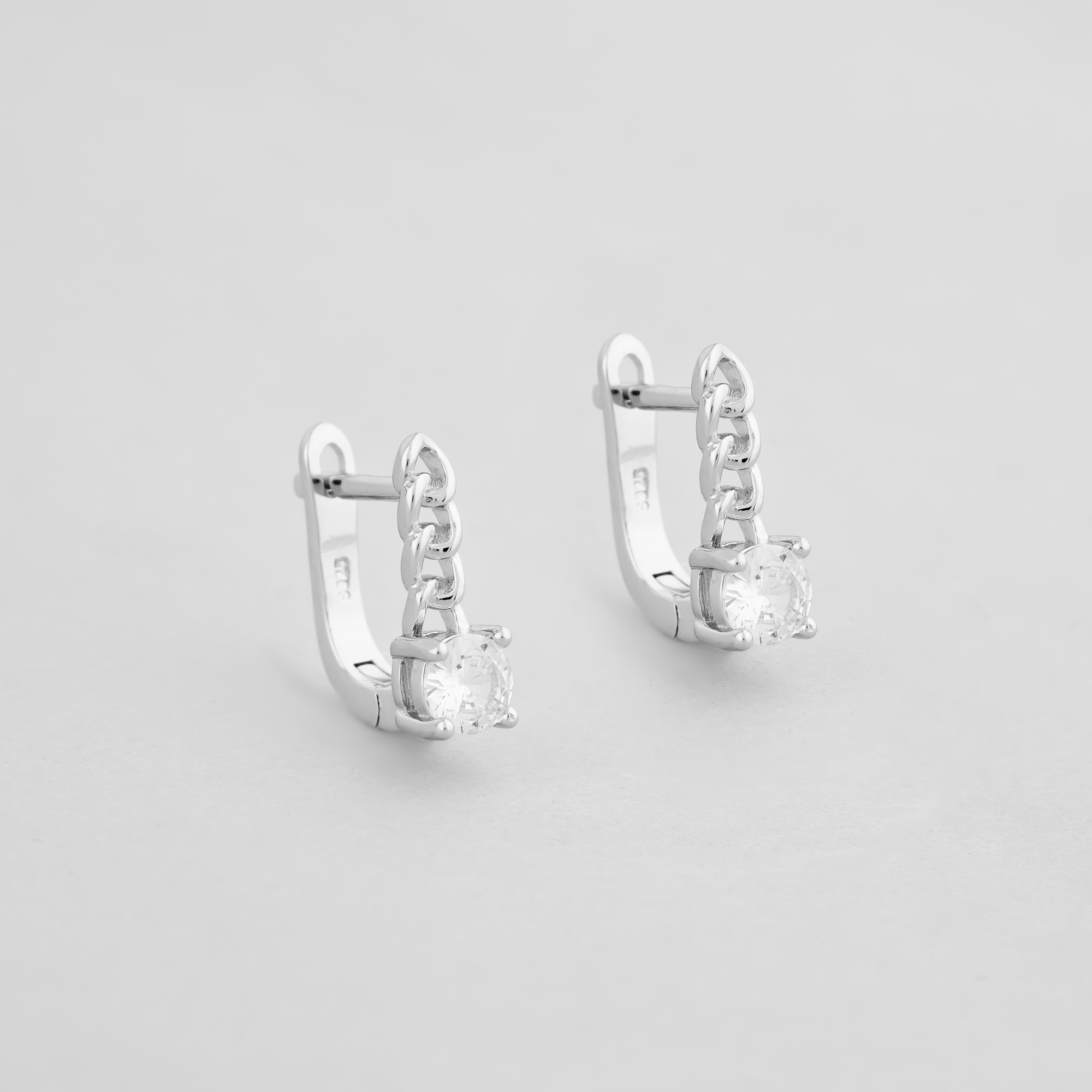 

Серебряные серьги Minimal 9520374б