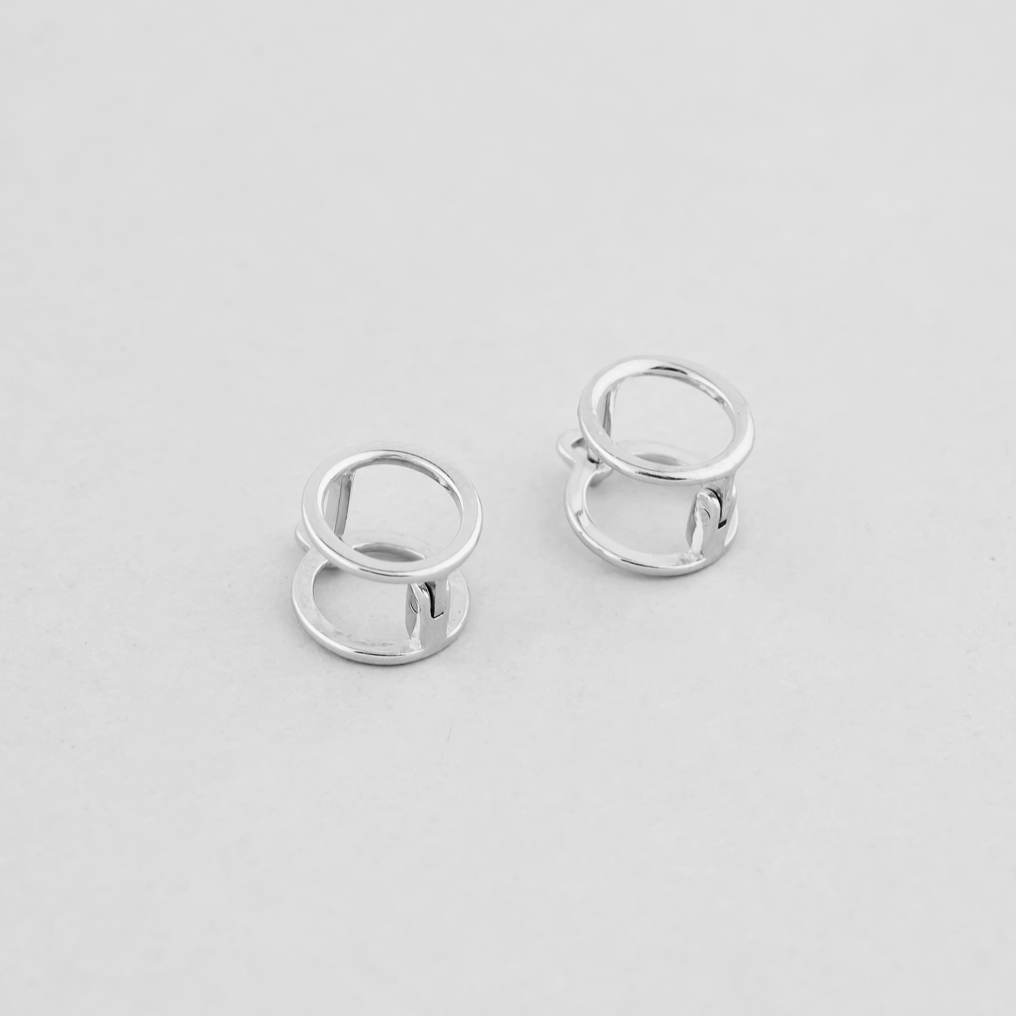 

Серьги Сочетание колец