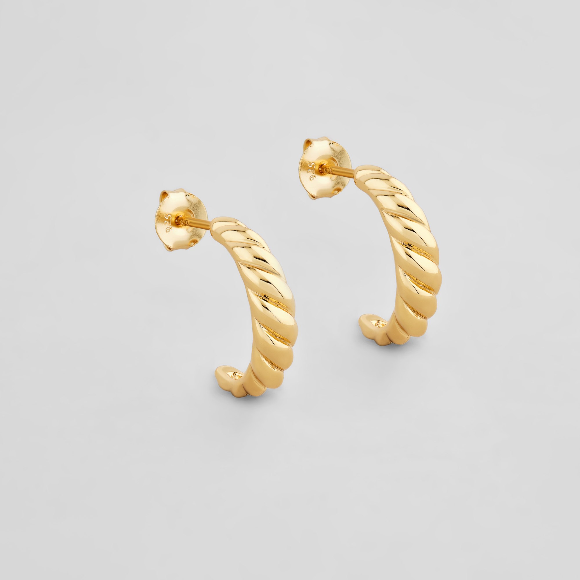 

Серебряные серьги с позолотой Minimal DE6395