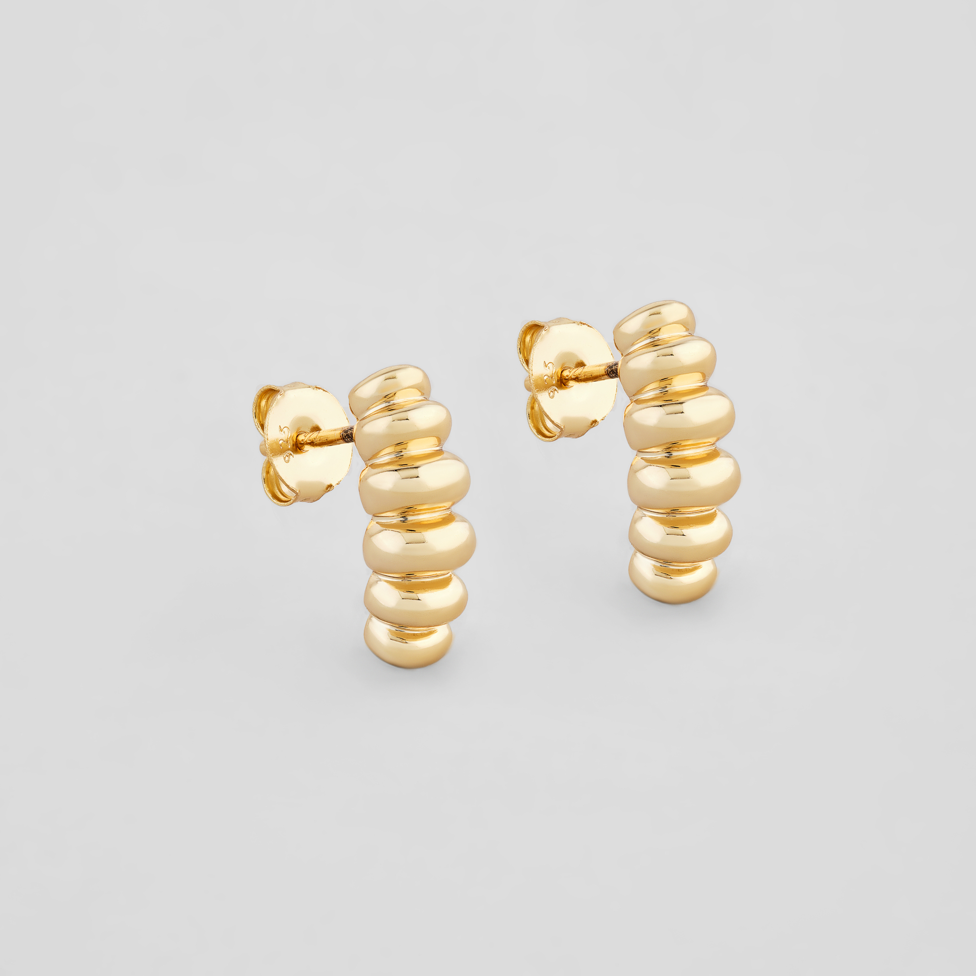 

Серебряные серьги с позолотой Minimal DE6434